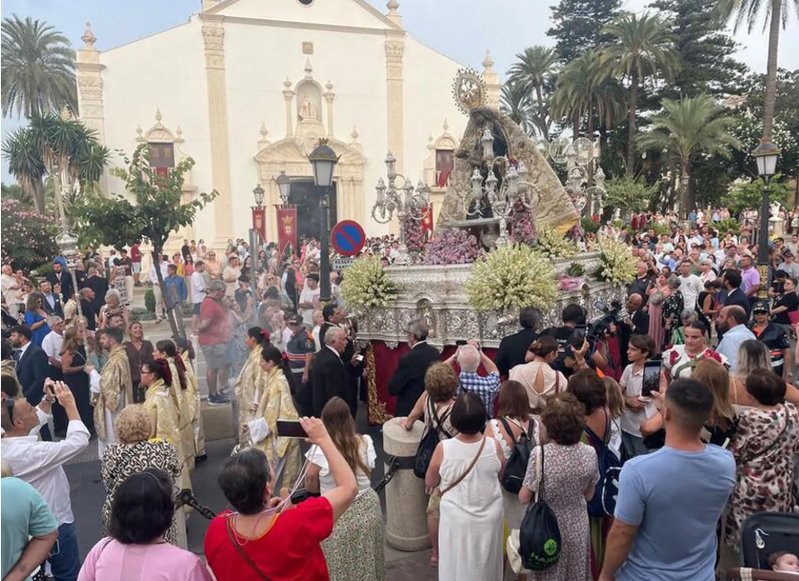 Procesión de la Virgen de África el año pasado