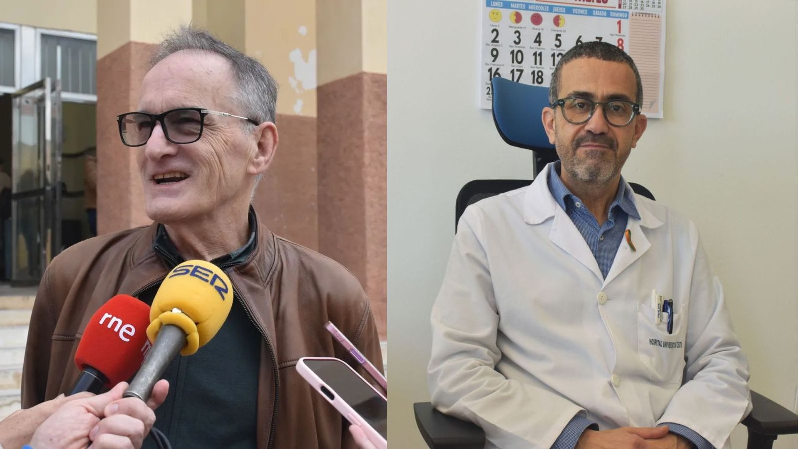 Jesús Lopera y Abdelkader Maanan.