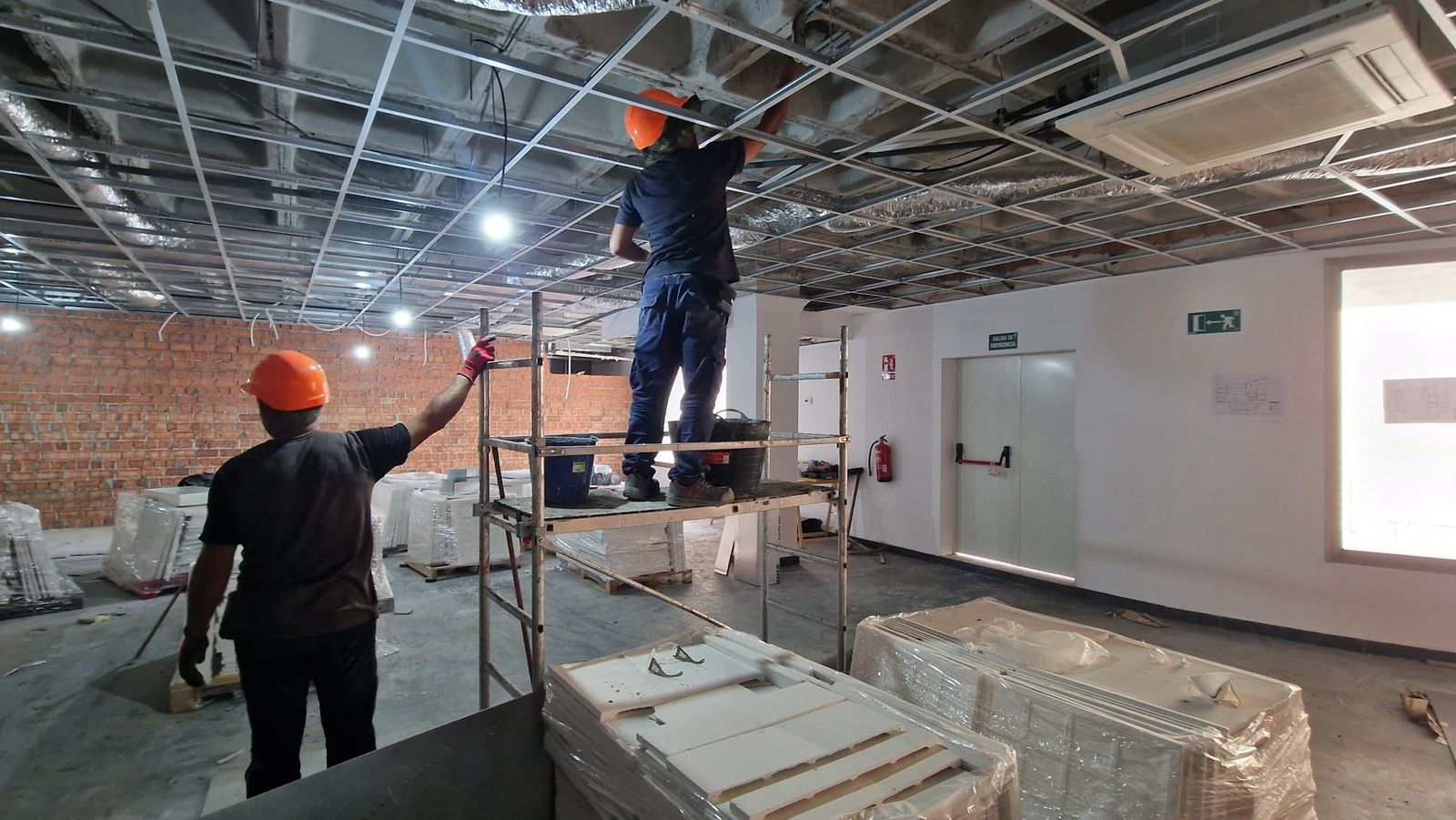 Los trabajos avanzan según los plazos establecidos en la nueva sede del 112