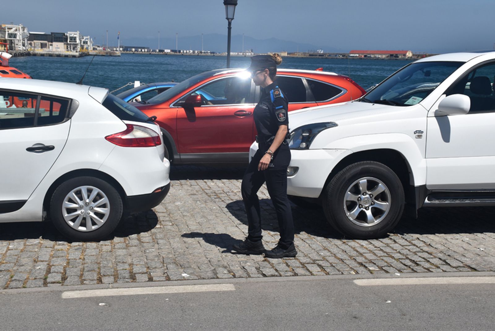 La OPE ensaya una zona de emergencia en el Muelle España