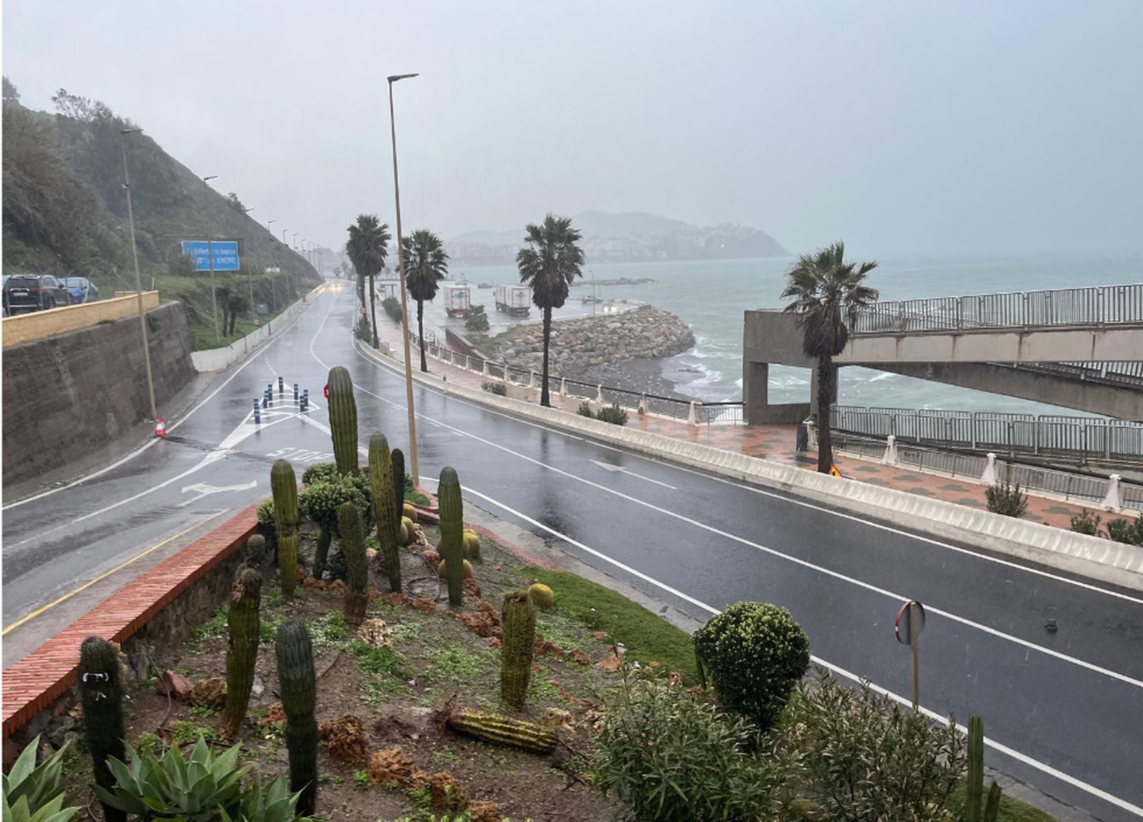 Aspecto de la zona de la explanada de El Chorrillo a media tarde