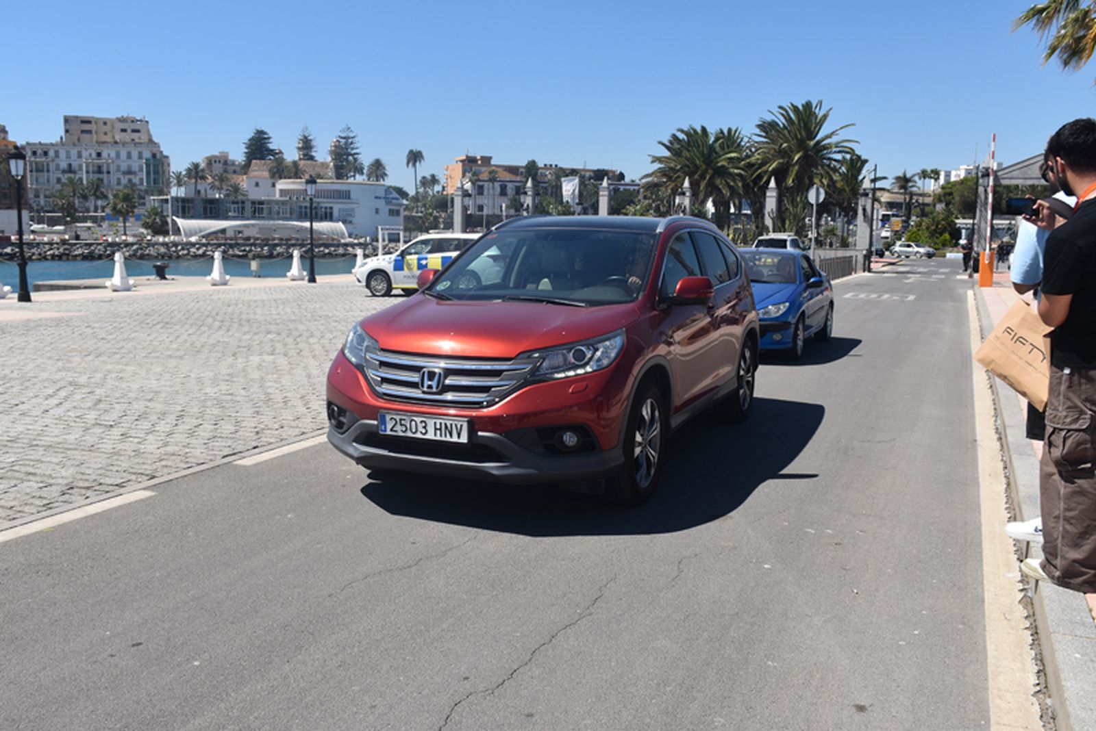 La OPE ensaya una zona de emergencia en el Muelle España