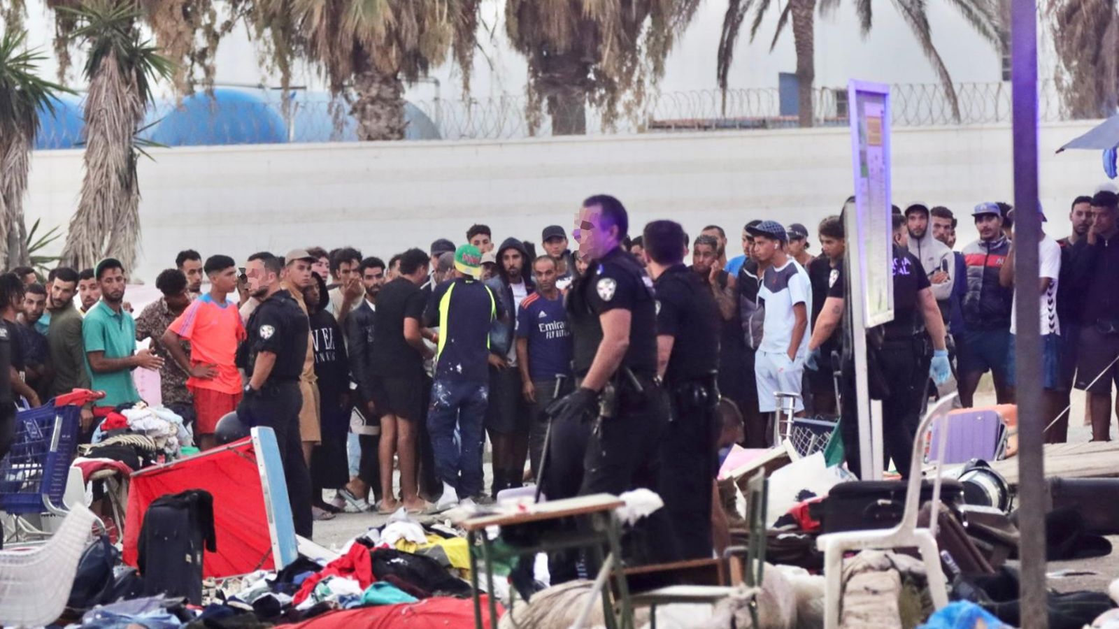 Intervención de la Policía Local en El Trampolín