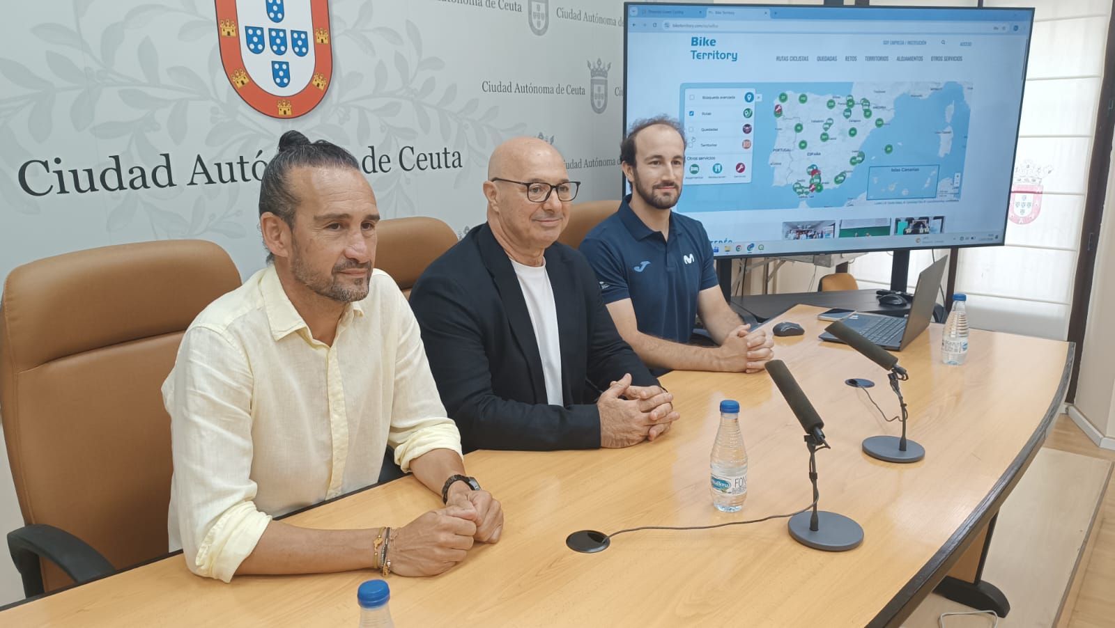 José Manuel Ortega, Nicola Cecchi y Carmelo Scarlatti presentan el proyecto Bike Territory