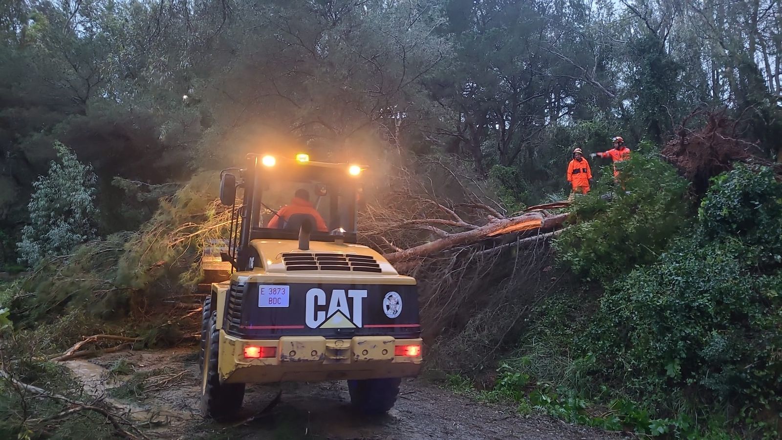 Los temporales del pasado invierno, con rachas de viento superiores a los 120 kilómetros por hora, pusieron a prueba la capacidad de respuesta de los servicios de emergencia.