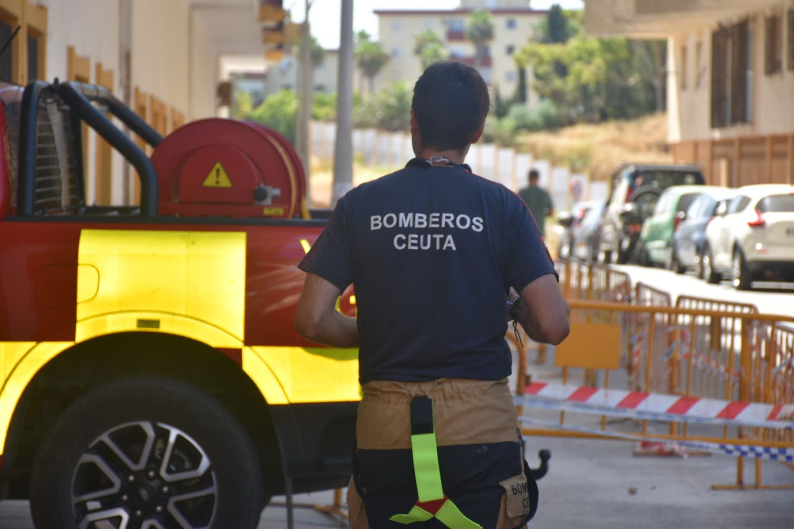 Personal de Bomberos durante la actuación en Zurrón