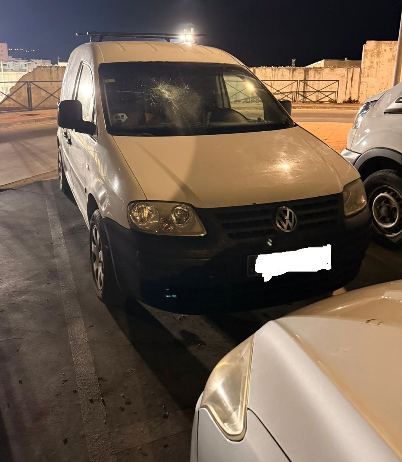 Uno de los vehículos afectados