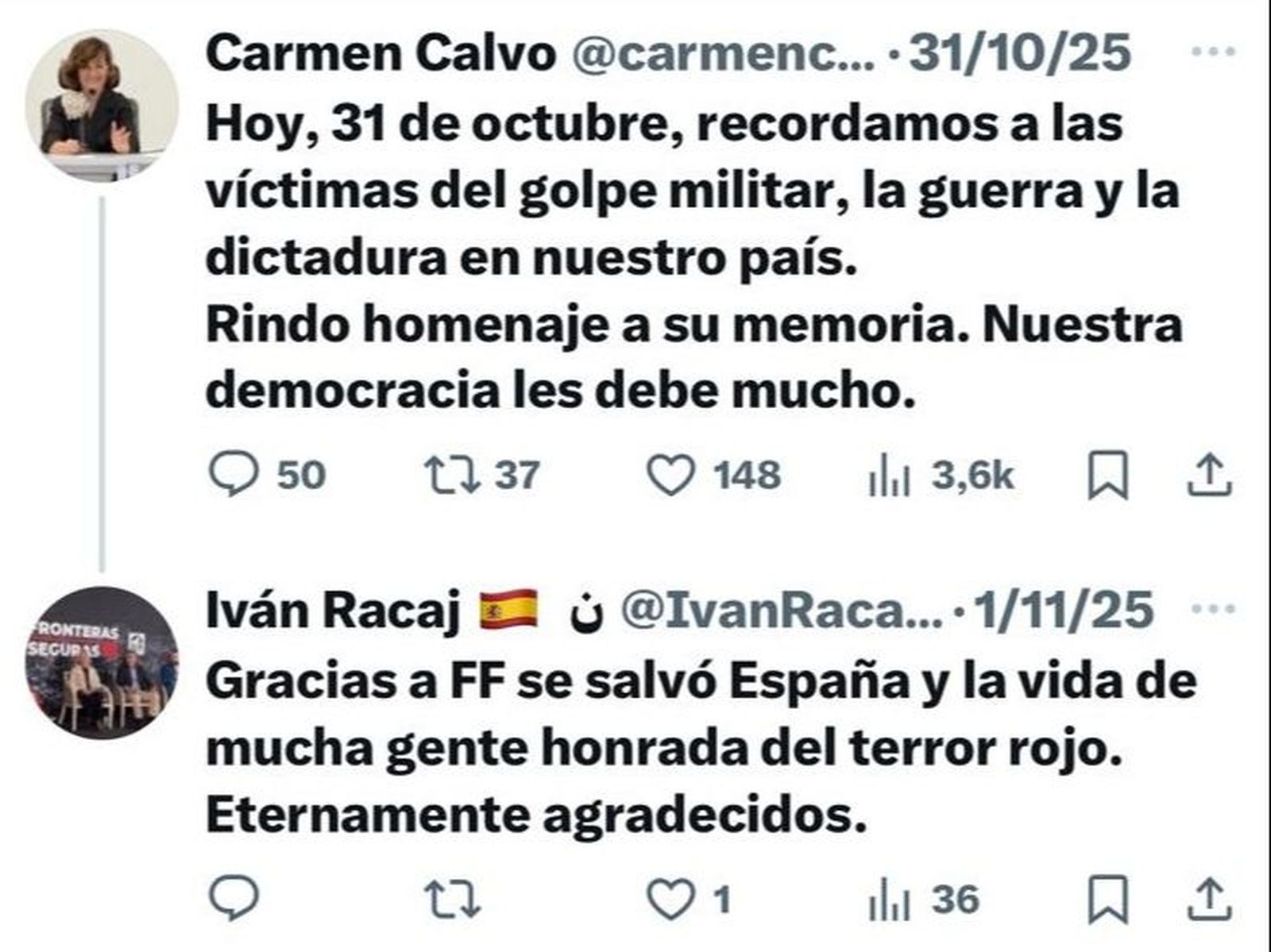 Captura de uno de los tuits recientes