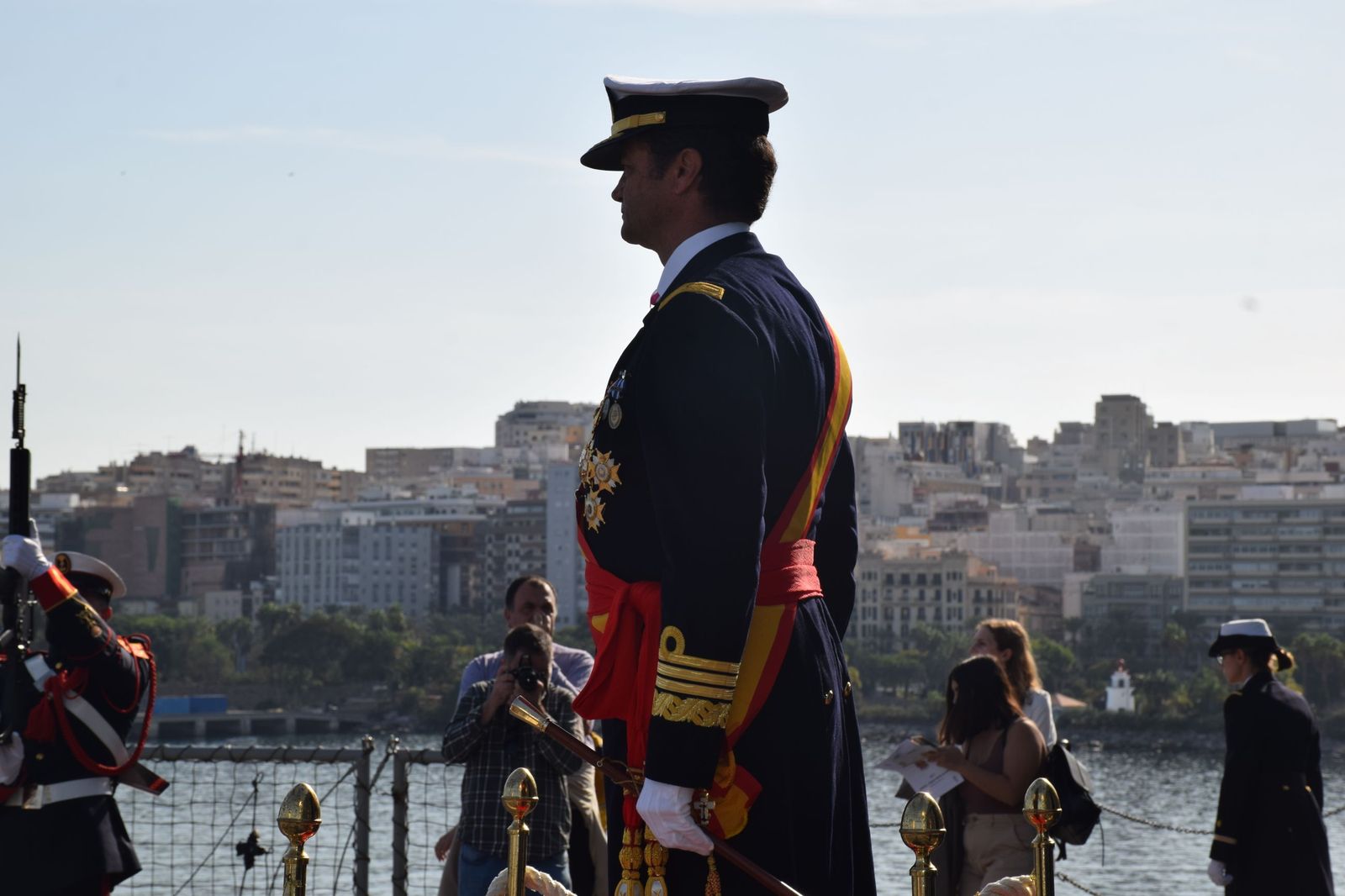 Emotiva jura de bandera a bordo del 'Castilla'