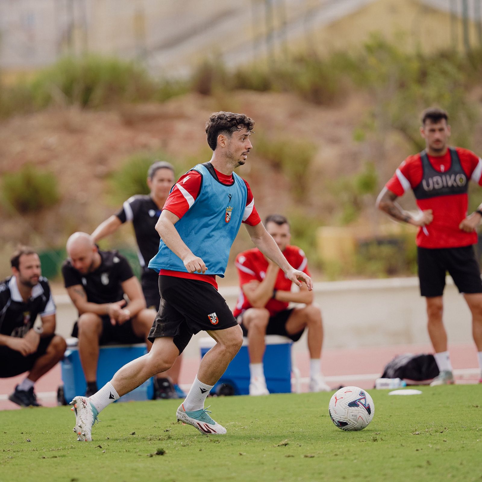 Imágenes del último entrenamiento del equipo