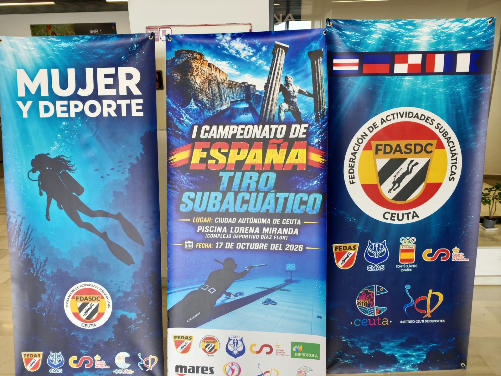 Rafael Ruiz y Mabel Lucena inauguran el palmarés del Campeonato de España de tiro subacuático en Ceuta