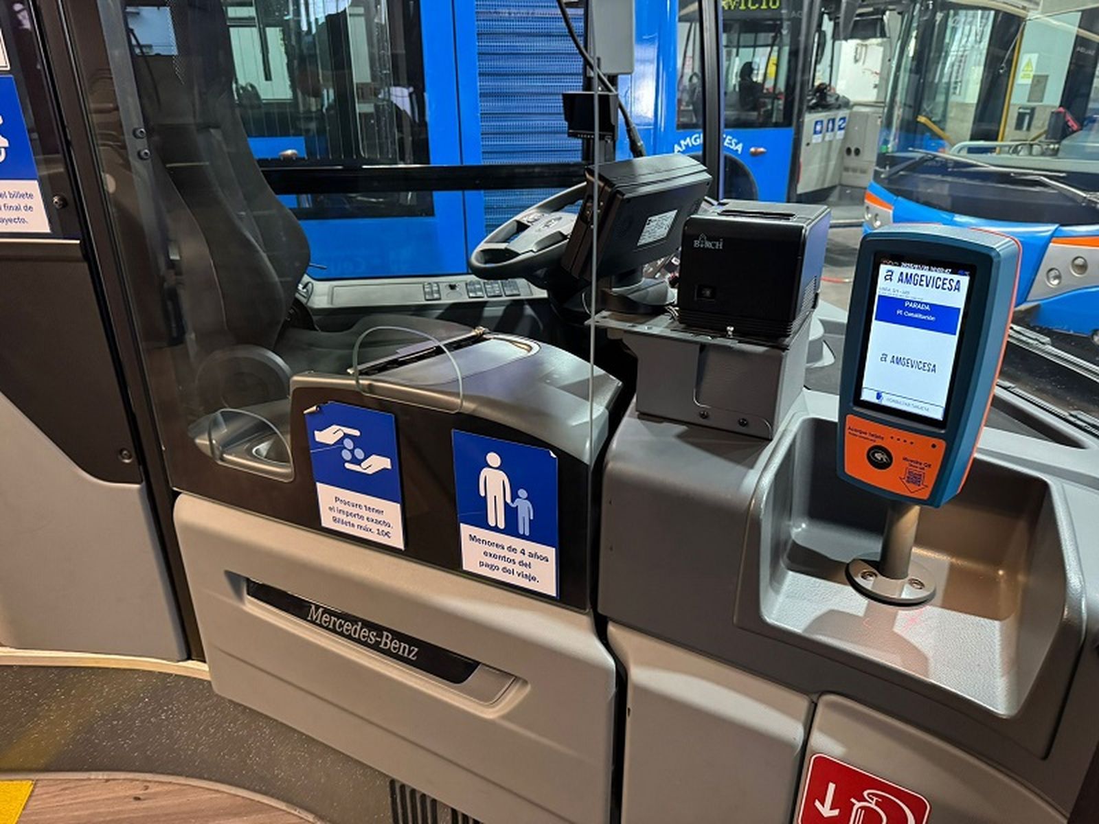 Interior de un autobús