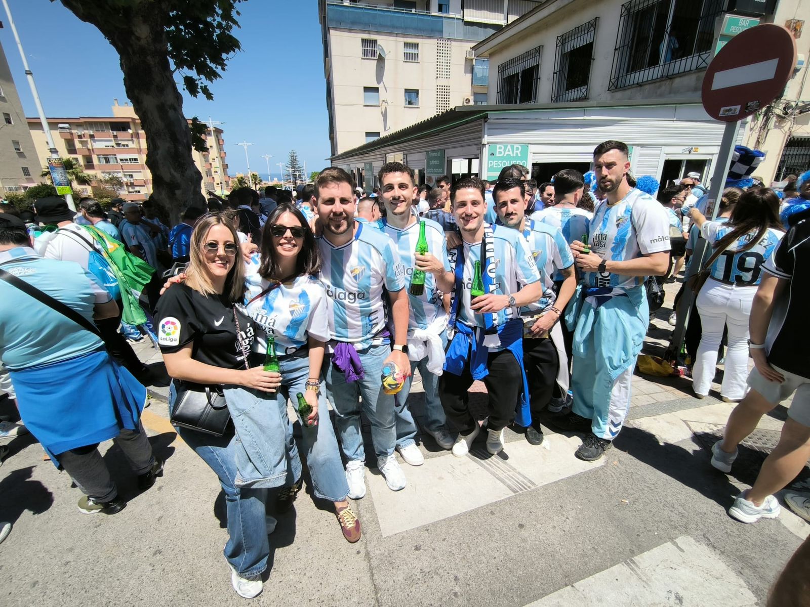 Ambiente en la previa del partido