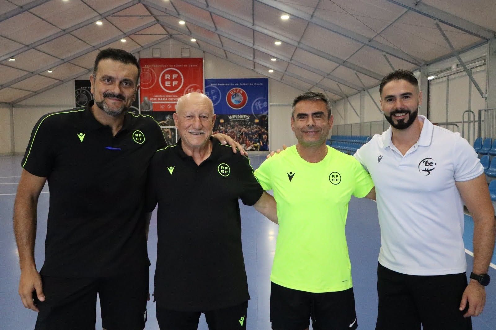 Entrenamientos de los árbitros ceutíes