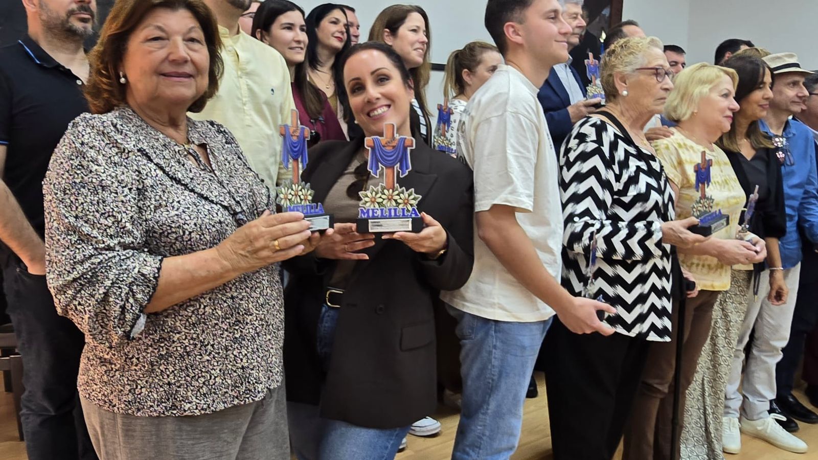 Entrega de premios del concurso de Cruces de Mayo de Melilla, con la Casa de Ceuta como ganadora del primer premio