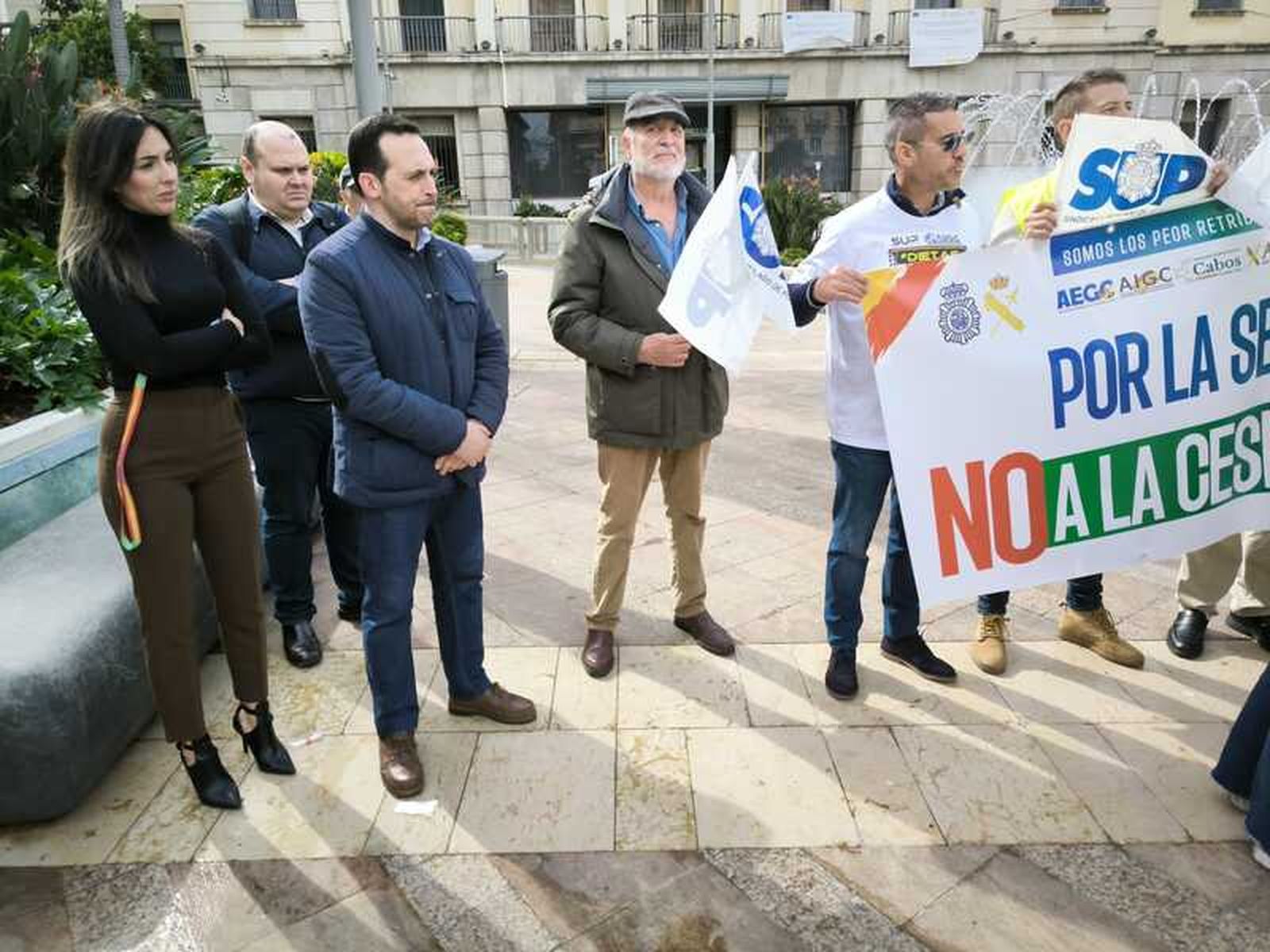 Redondo, de VOX, único representante político presente en la cita/ Foto Nicol's