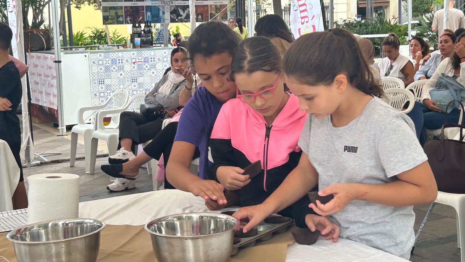 Taller de repostería de Alma 'Cupcake' para alumnos del CEIP Príncipe Felipe por la III Semana Gastronómica y Sostenible de Ceuta