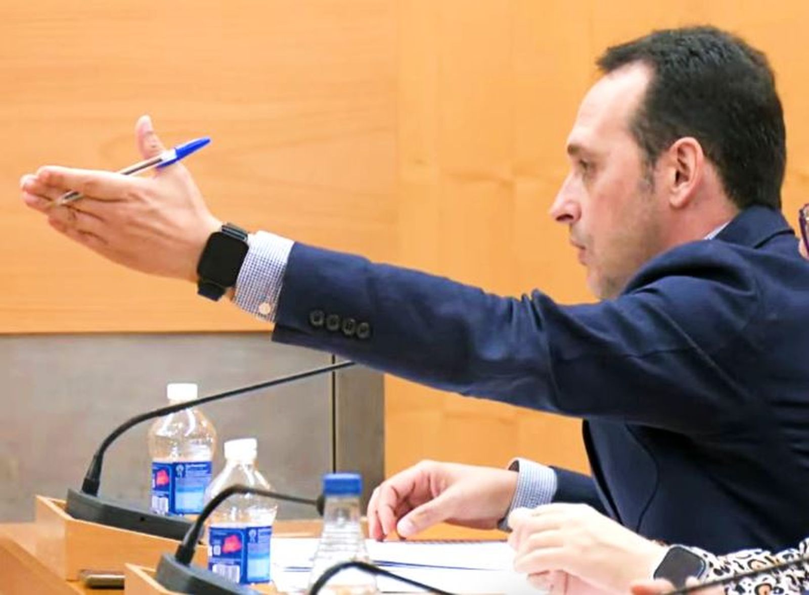 Juan Sergio Redondo, de Vox, durante su intervención