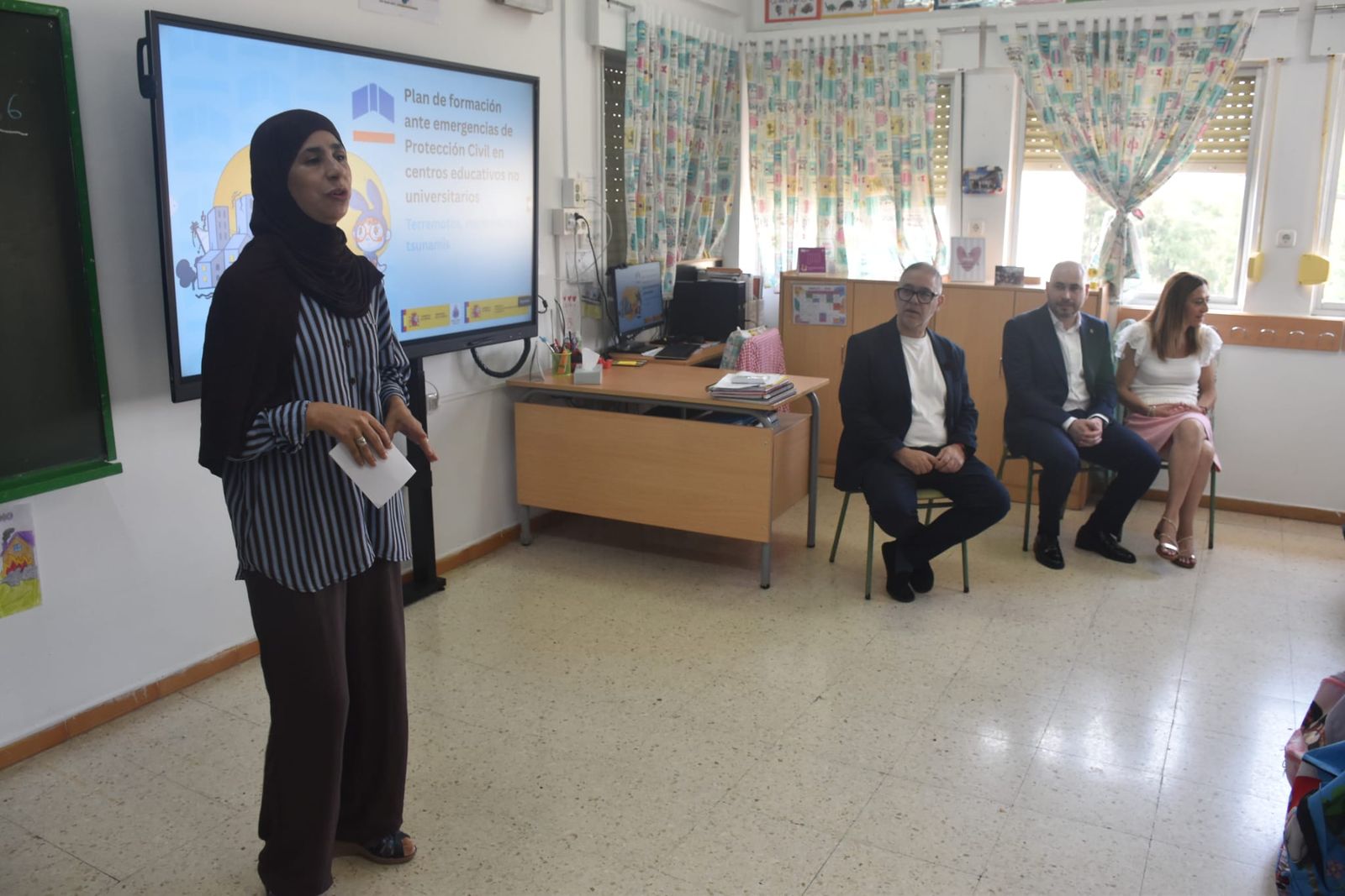 Así ha sido la visita de Barcones al CEIP Reina Sofía