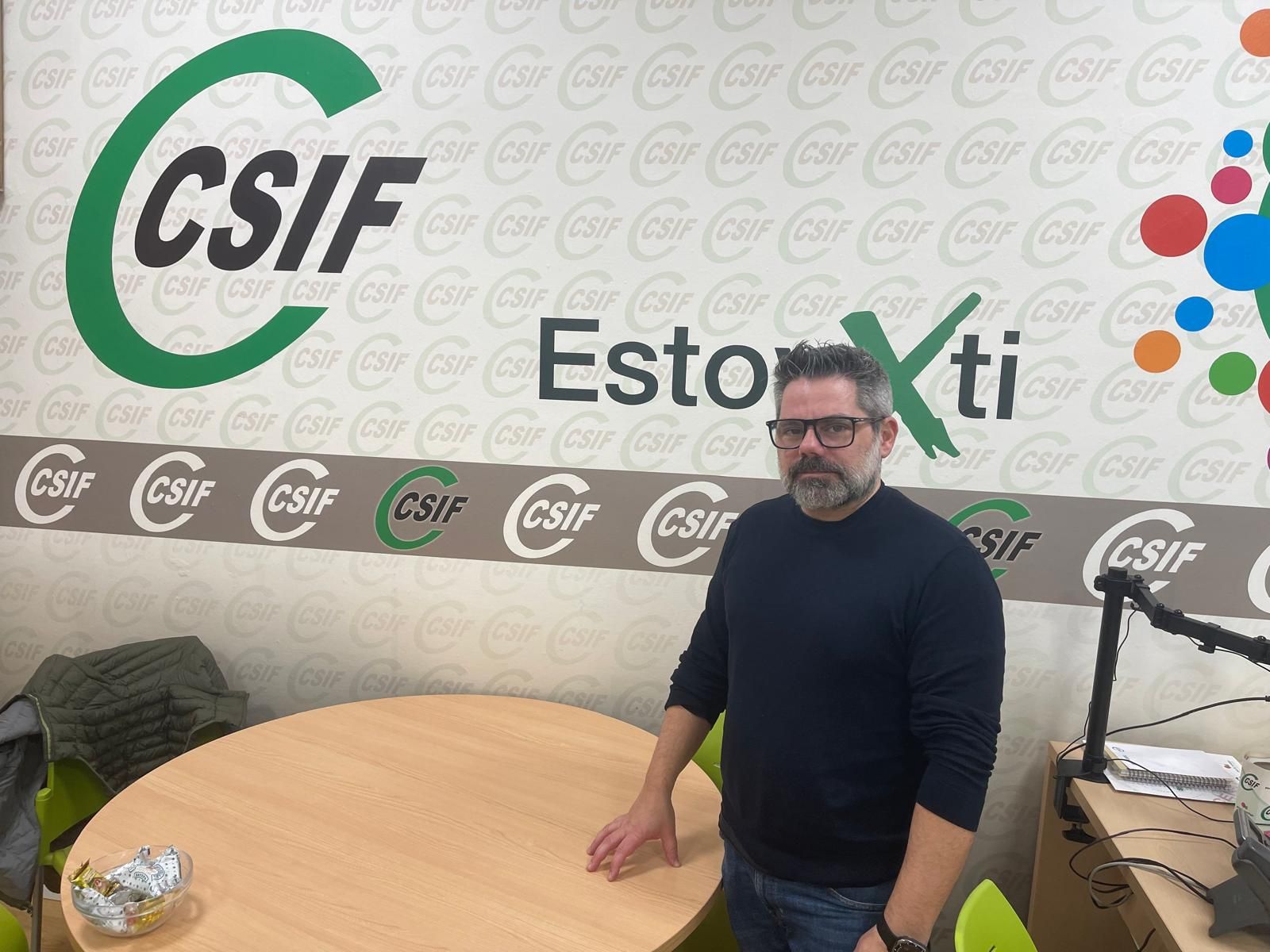 Ricardo Martínez García, secretario de Acción Sindical de CSIF en Ceuta.