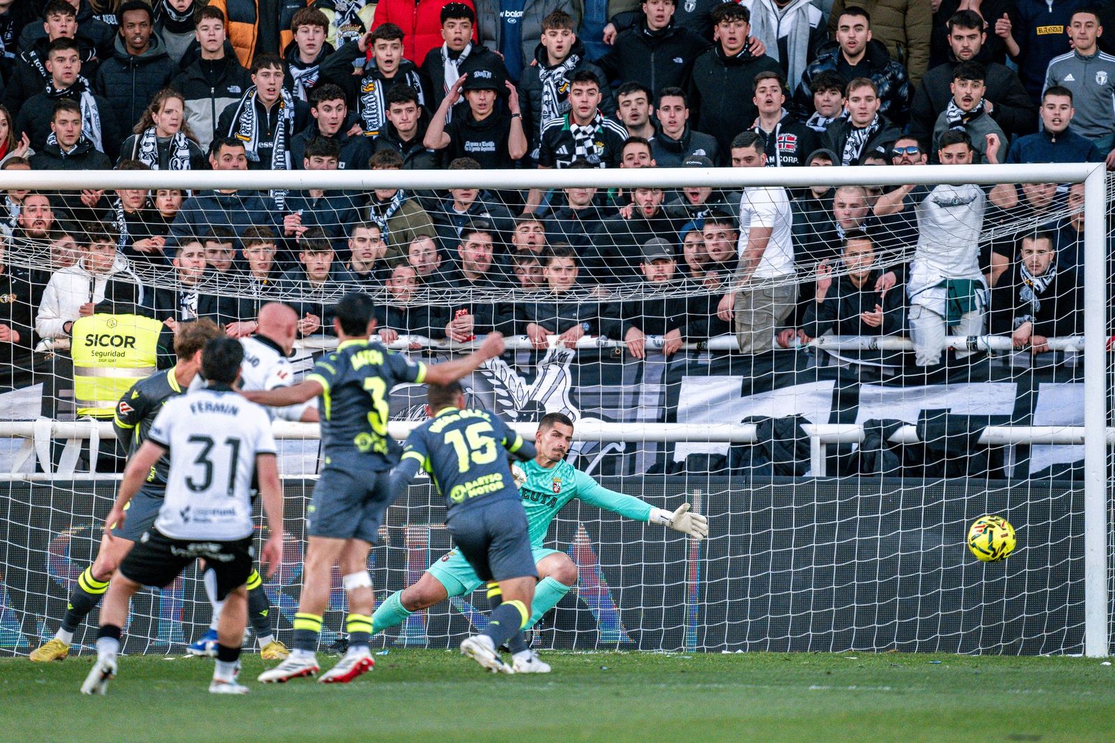 Burgos-AD Ceuta, partido de la Liga Hypermotion