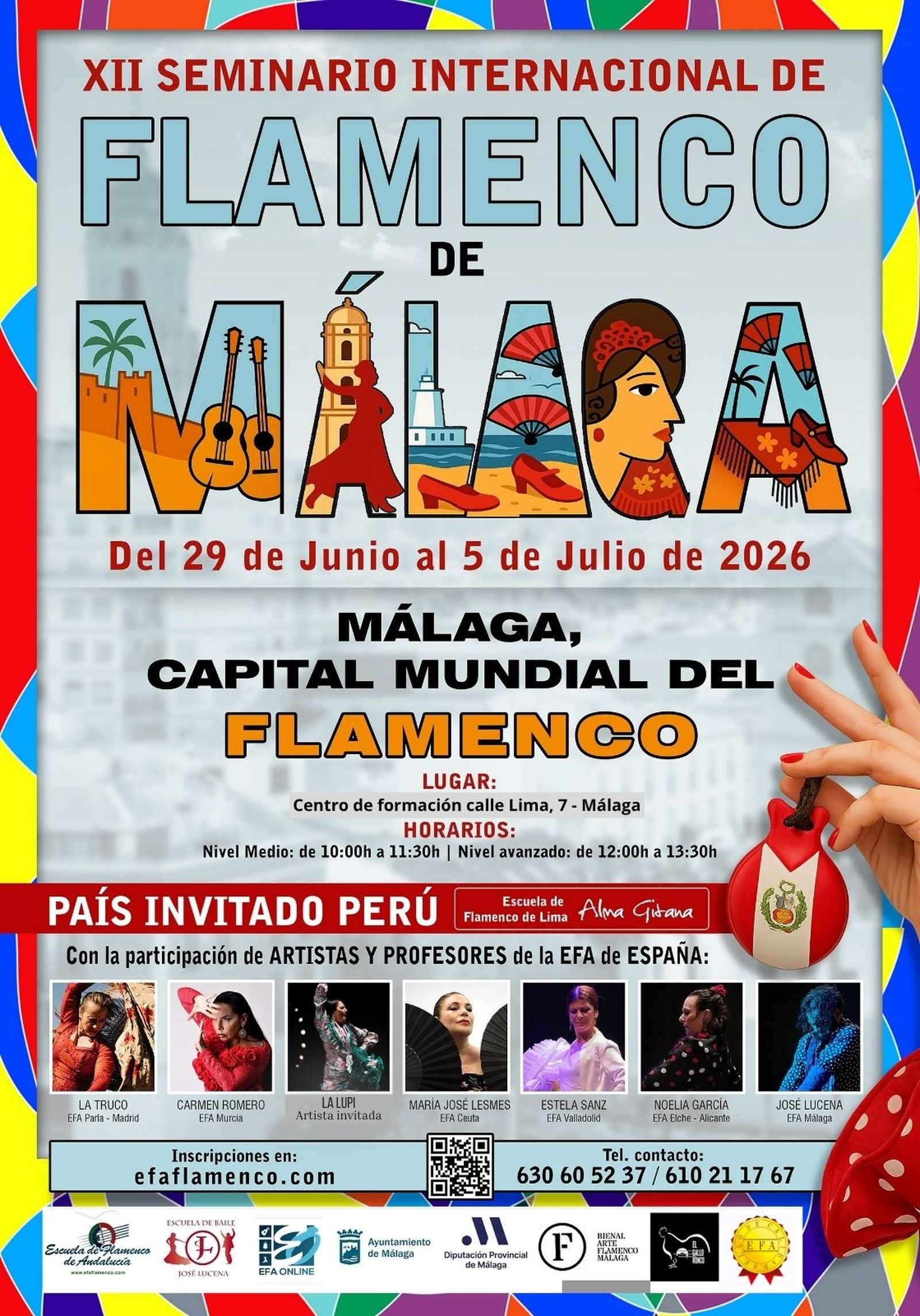 El talento ceutí del Instituto Flamenco LSMS brilla en el Seminario Internacional de Flamenco de Málaga