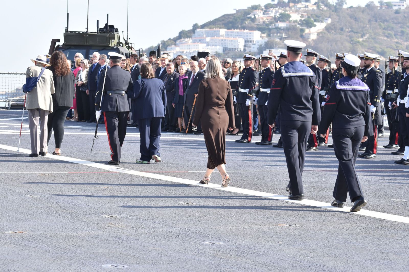 Emotiva jura de bandera a bordo del 'Castilla'