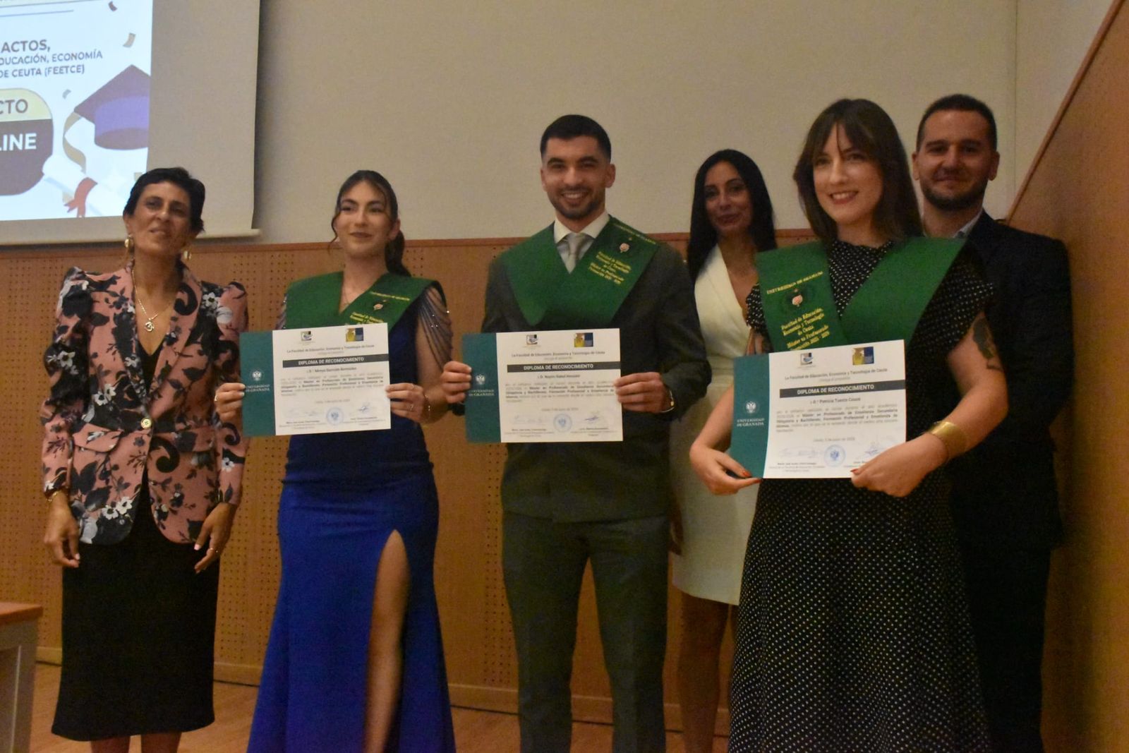 Graduación en el Campus de los posgrados de la Universidad de Granada en Ceuta