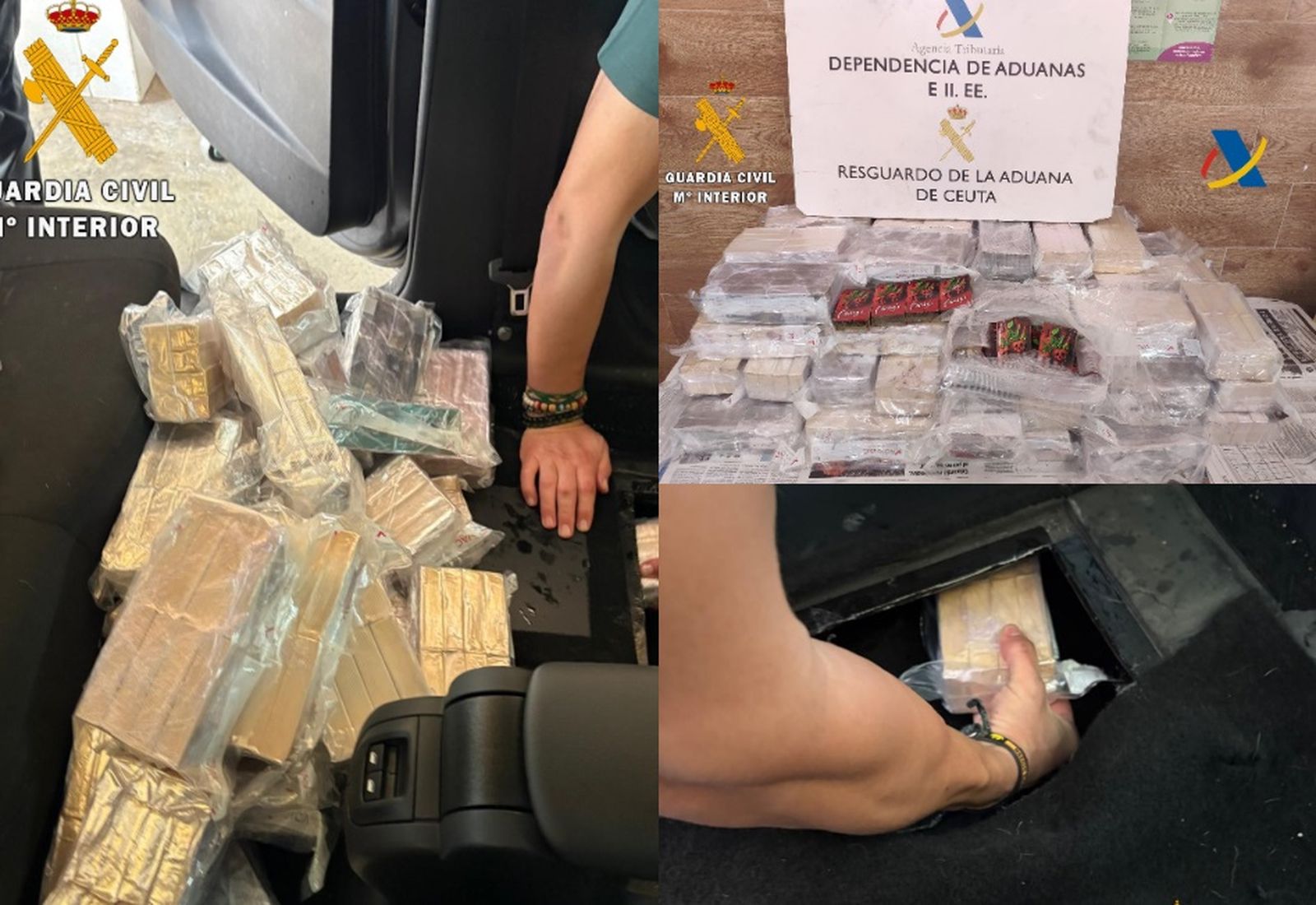 Se procedió a efectuar un exhaustivo reconocimiento del turismo localizando la existencia de sustancias estupefacientes Se procedió a efectuar un exhaustivo reconocimiento del turismo localizando la existencia de sustancias estupefacientes