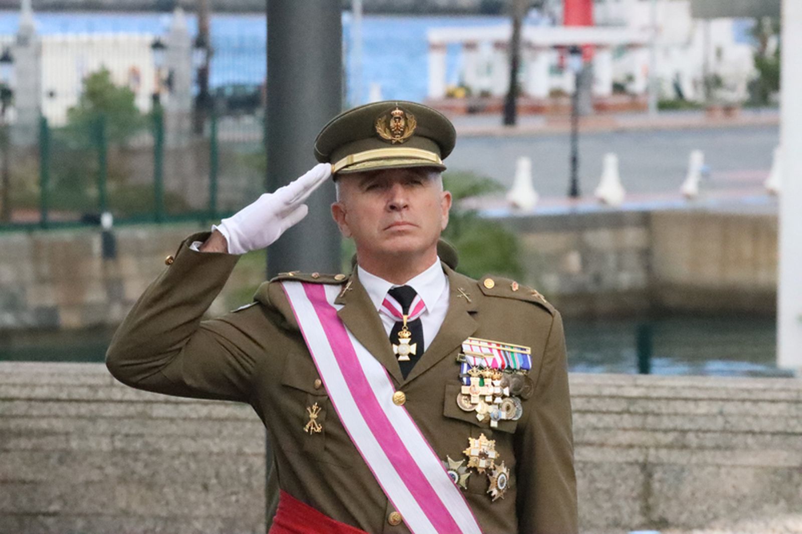 El Comandante General de Ceuta, Marcos Llago, este lunes. / FOTO REDUAN