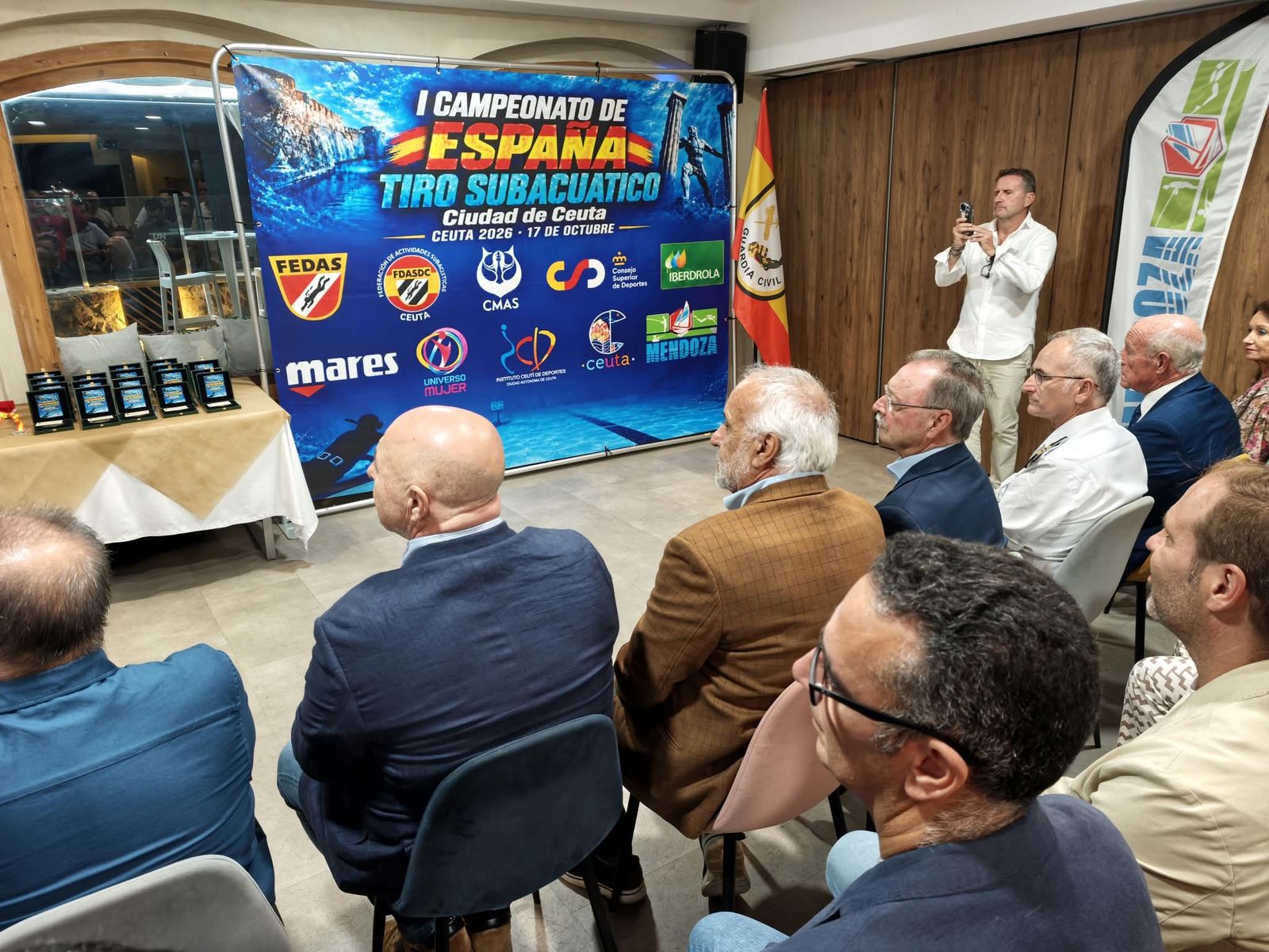 Rafael Ruiz y Mabel Lucena inauguran el palmarés del Campeonato de España de tiro subacuático en Ceuta