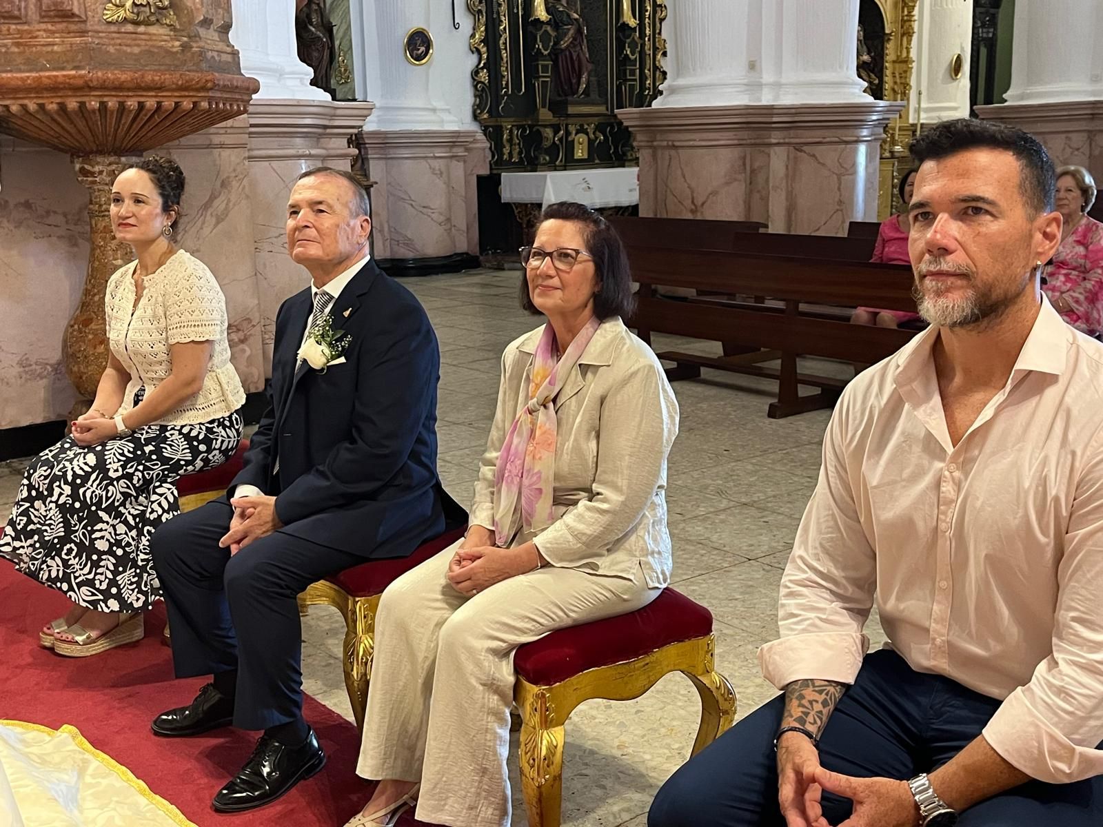 Boda de oro en el Santuario de Nuestra Señora de África de Pedro y Pepi