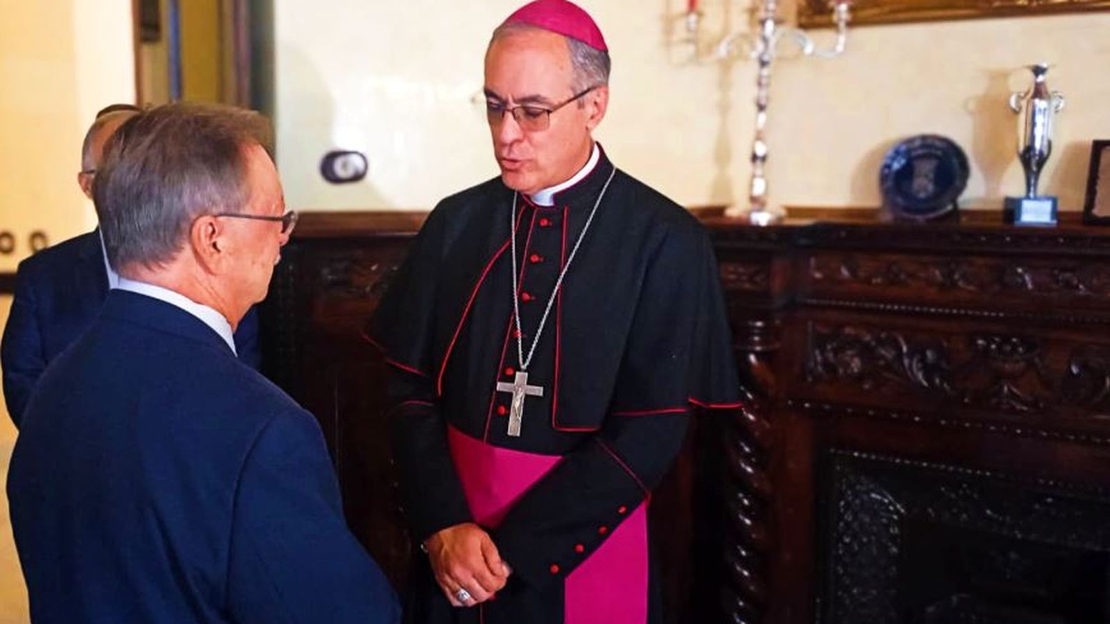 Aznárez y Vivas charlan en la antigua Alcaldía