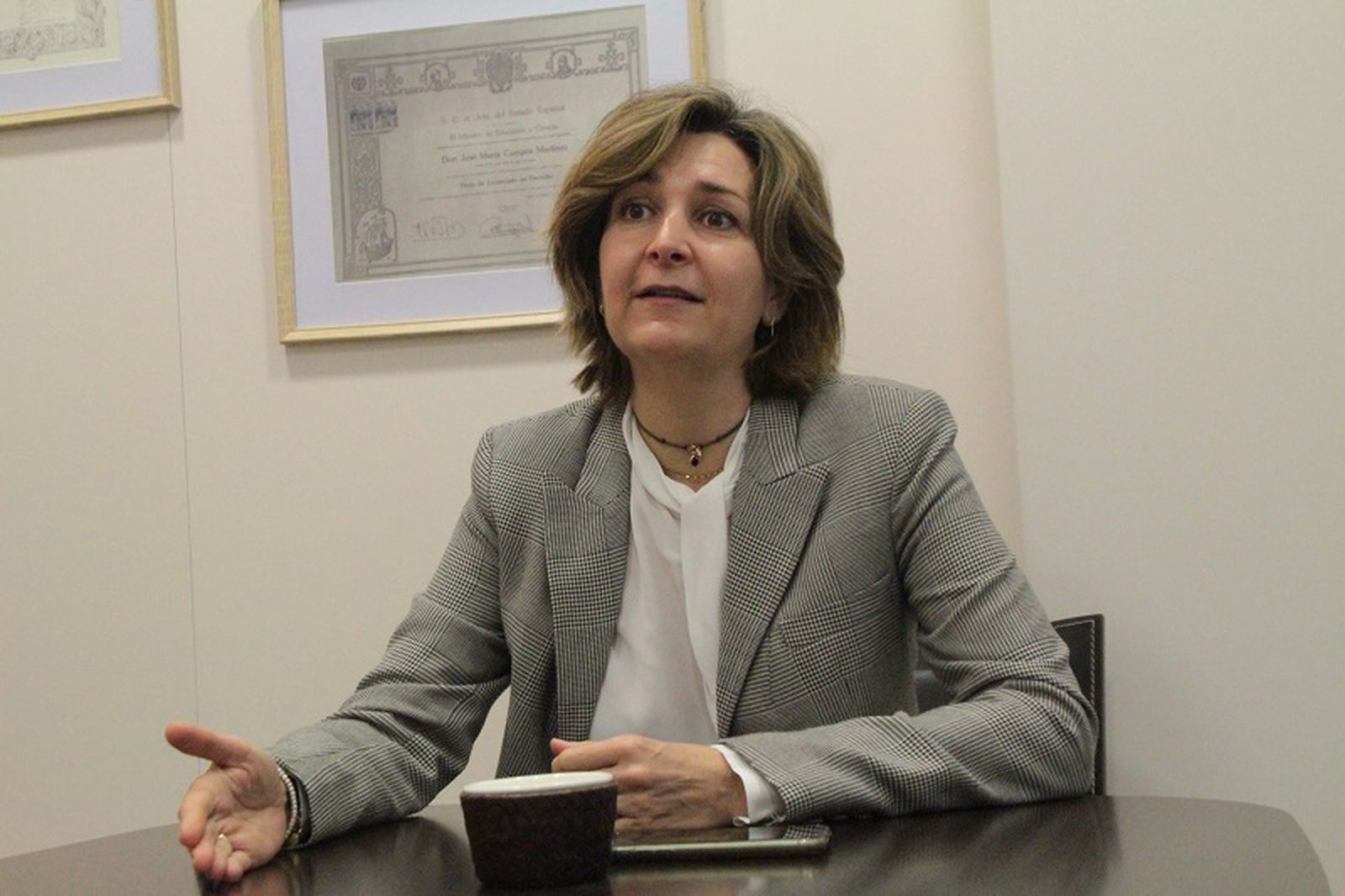 Arantxa Campos, presidenta de la Confederación de Empresarios de Ceuta (CECE).