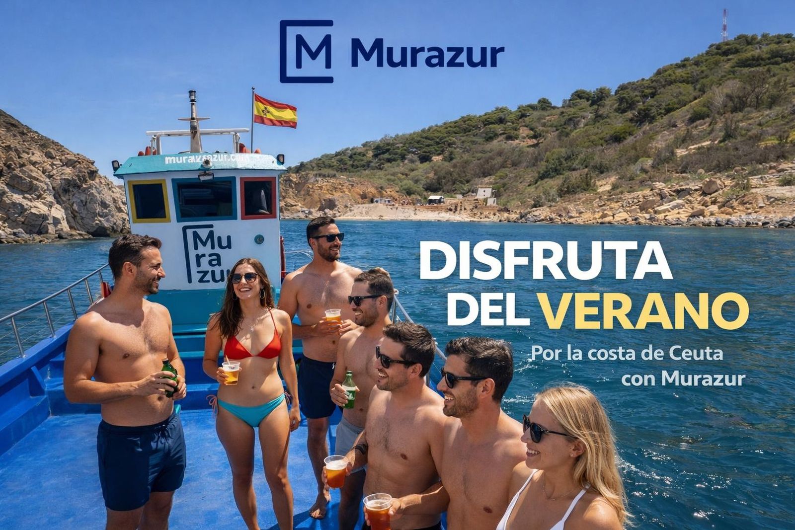 Murazur amplía sus rutas con baño para disfrutar del verano en la bahía sur de Ceuta