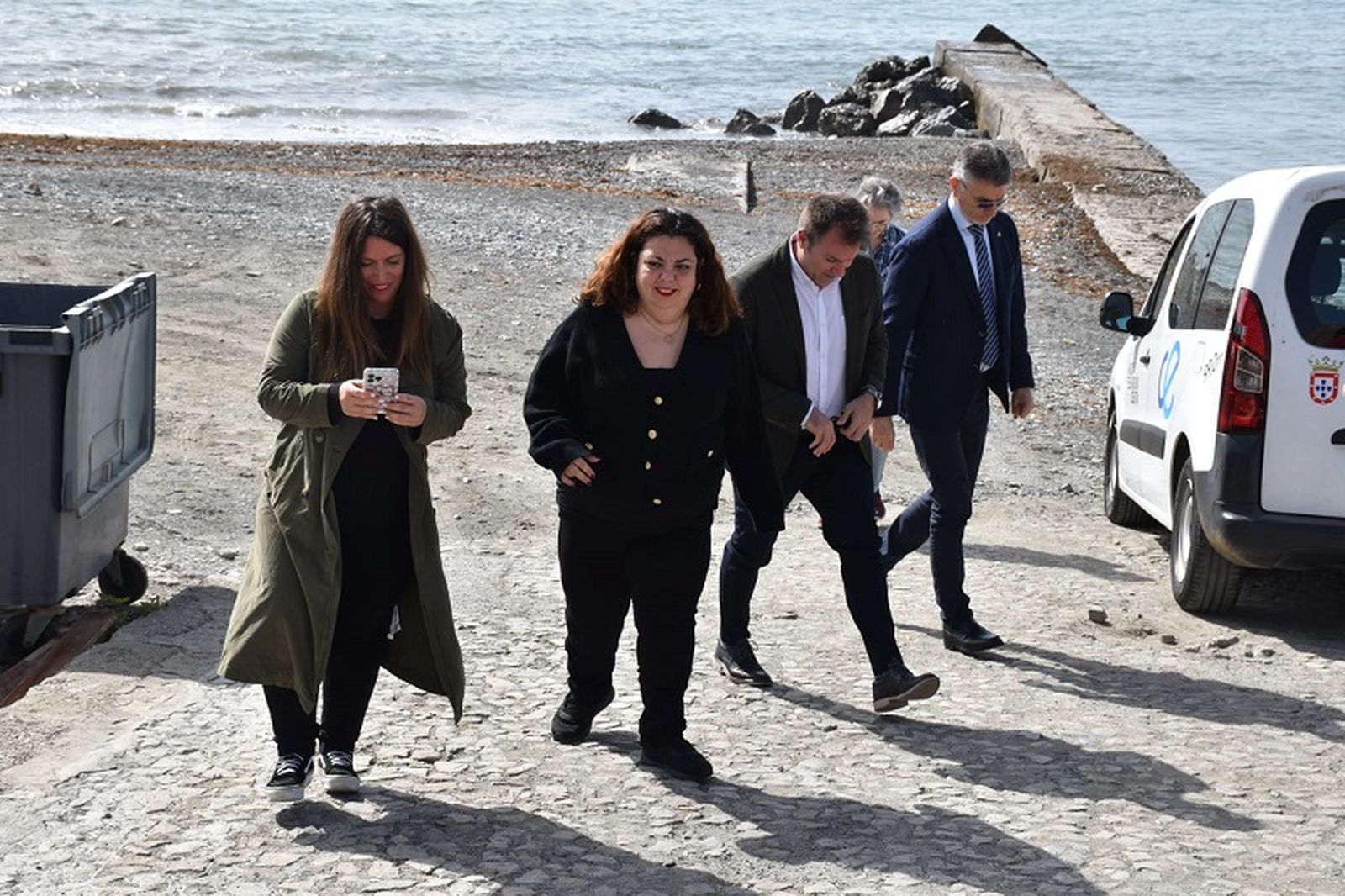 La Delegación llega a la N-352. / FOTO NICOL'S