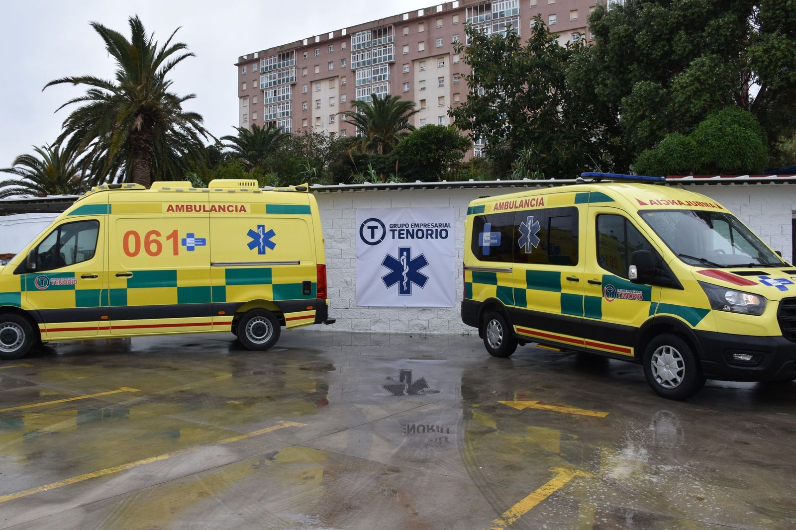 Las nuevas ambulancias adquiridas por Grupo Tenorio para el contrato firmado con INGESA