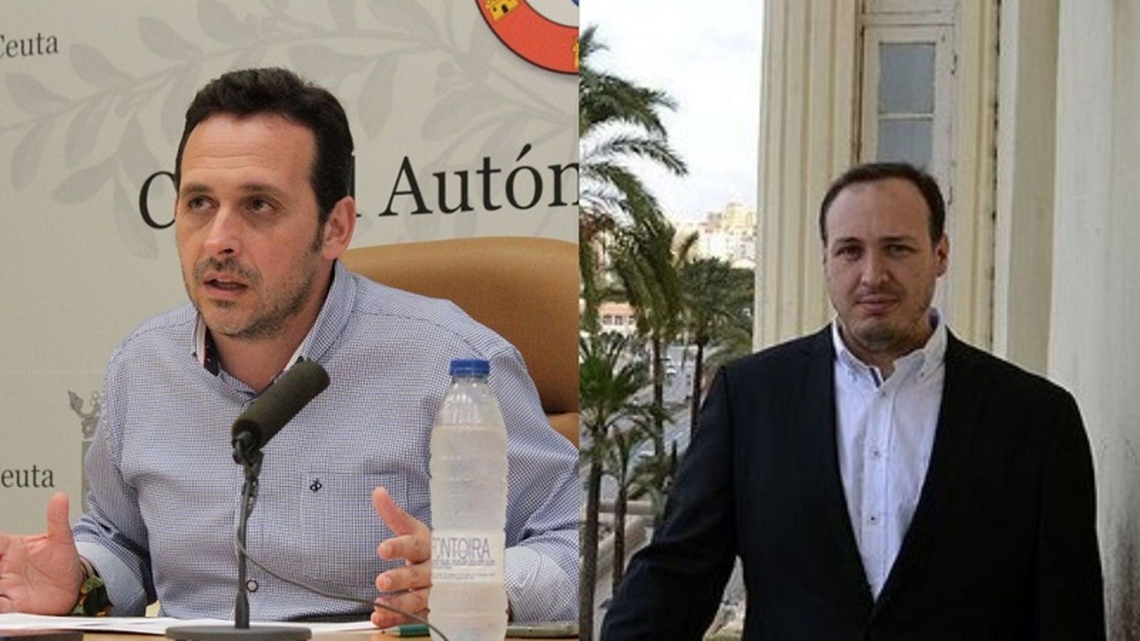 El líder de Vox en Ceuta, Juan Sergio Redondo (izquierda), y el exafiliado del partido, Juan Manuel Aguiar. / FOTO E.P. El líder de Vox en Ceuta, Juan Sergio Redondo (izquierda), y el exafiliado del partido, Juan Manuel Aguiar. / FOTO E.P.