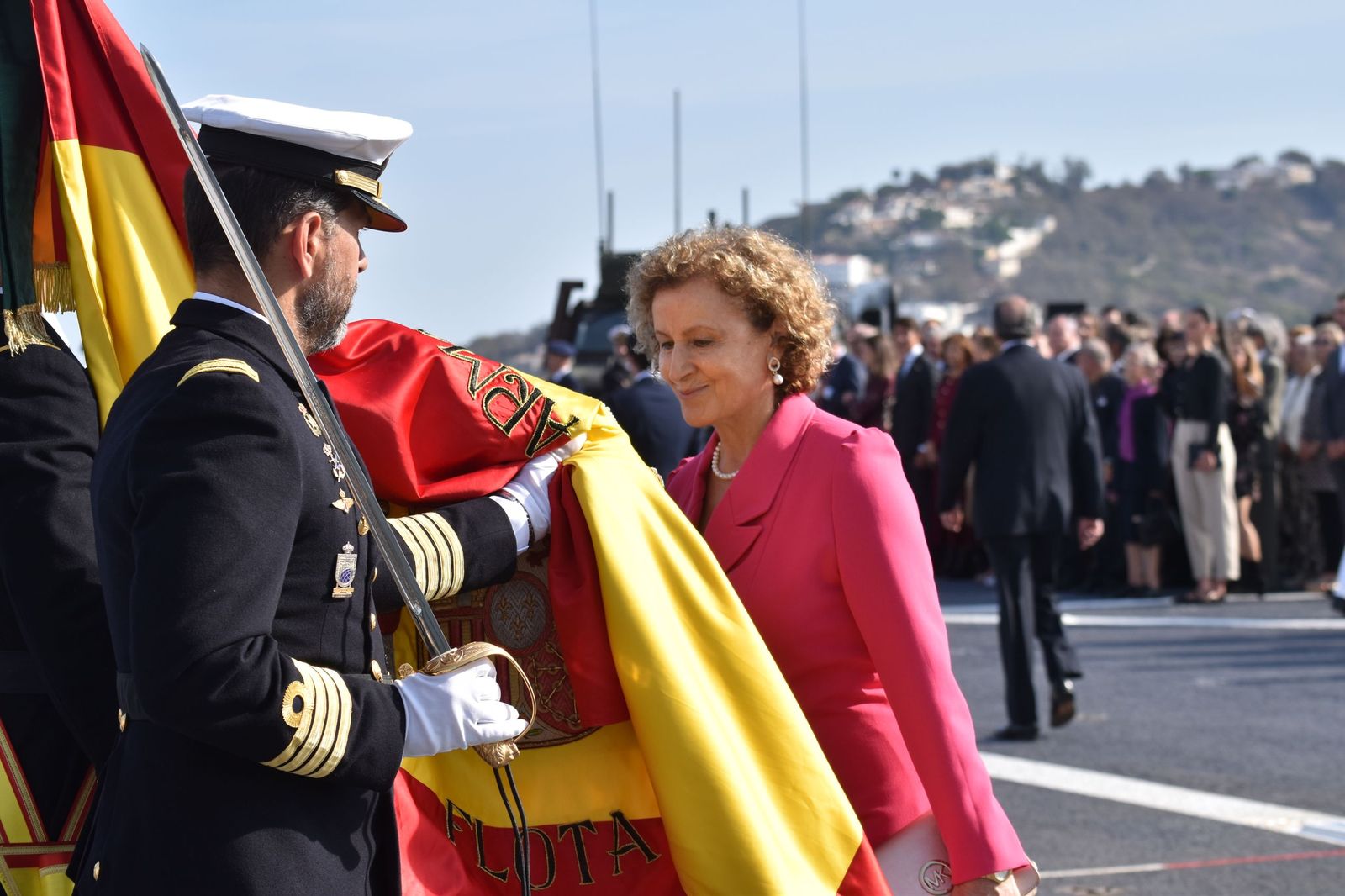 Emotiva jura de bandera a bordo del 'Castilla'