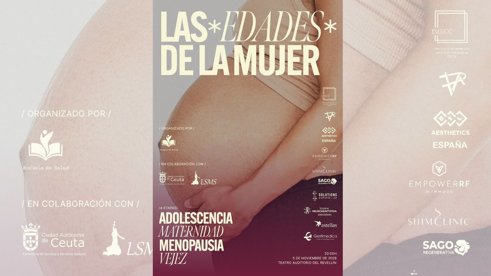 Cartel del acto 'Las edades de la mujer'