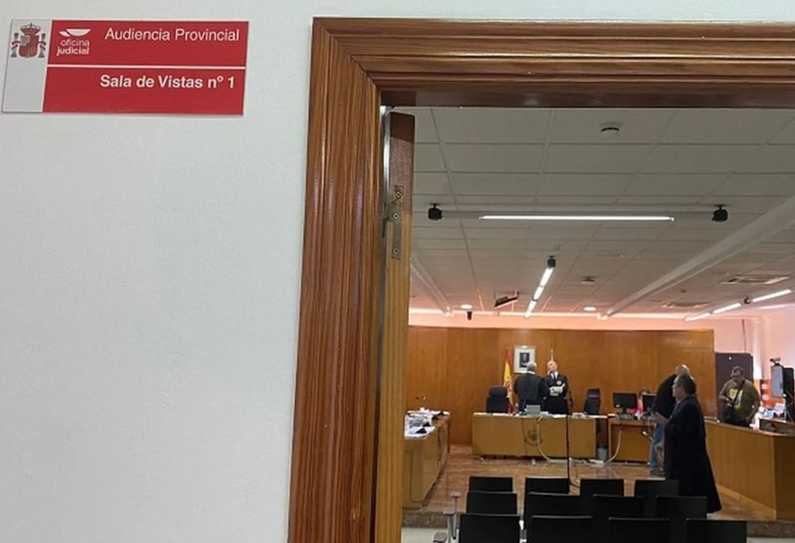 Imagen de archivo de la sala de vistas de la Audiencia Provincial en Ceuta.