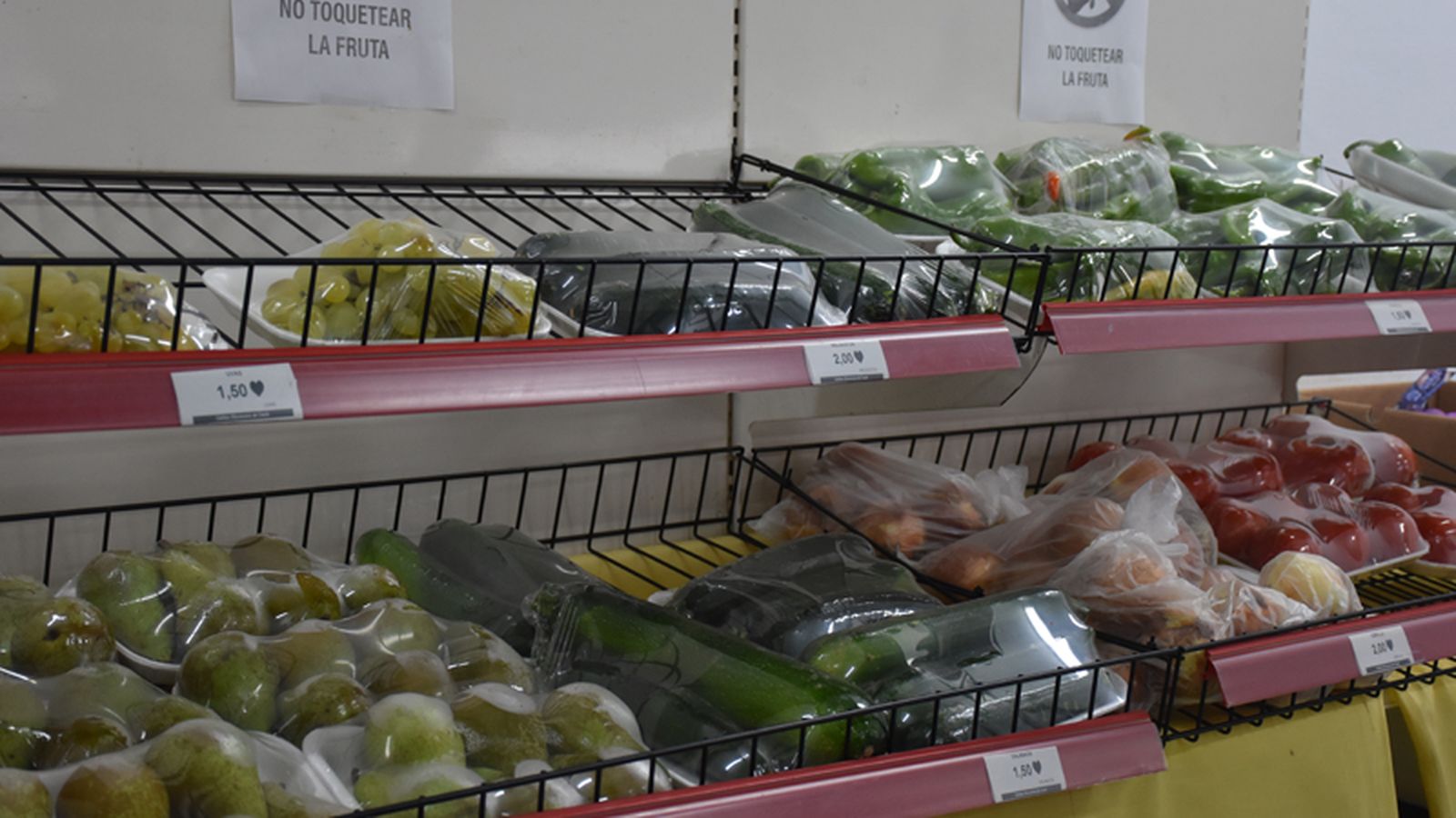 Productos comercializados en el supermercado de Cáritas