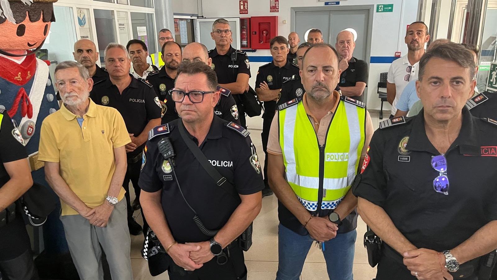Agentes de la Policía Local asistentes al acto