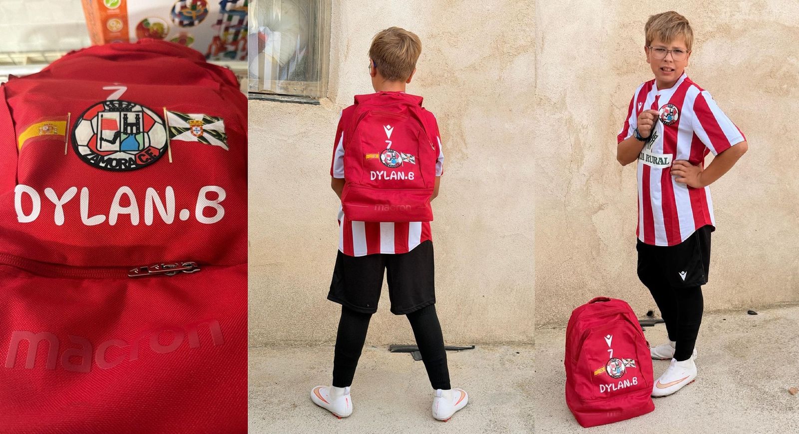 Desde Zamora, Dylan lleva a Ceuta en su mochila