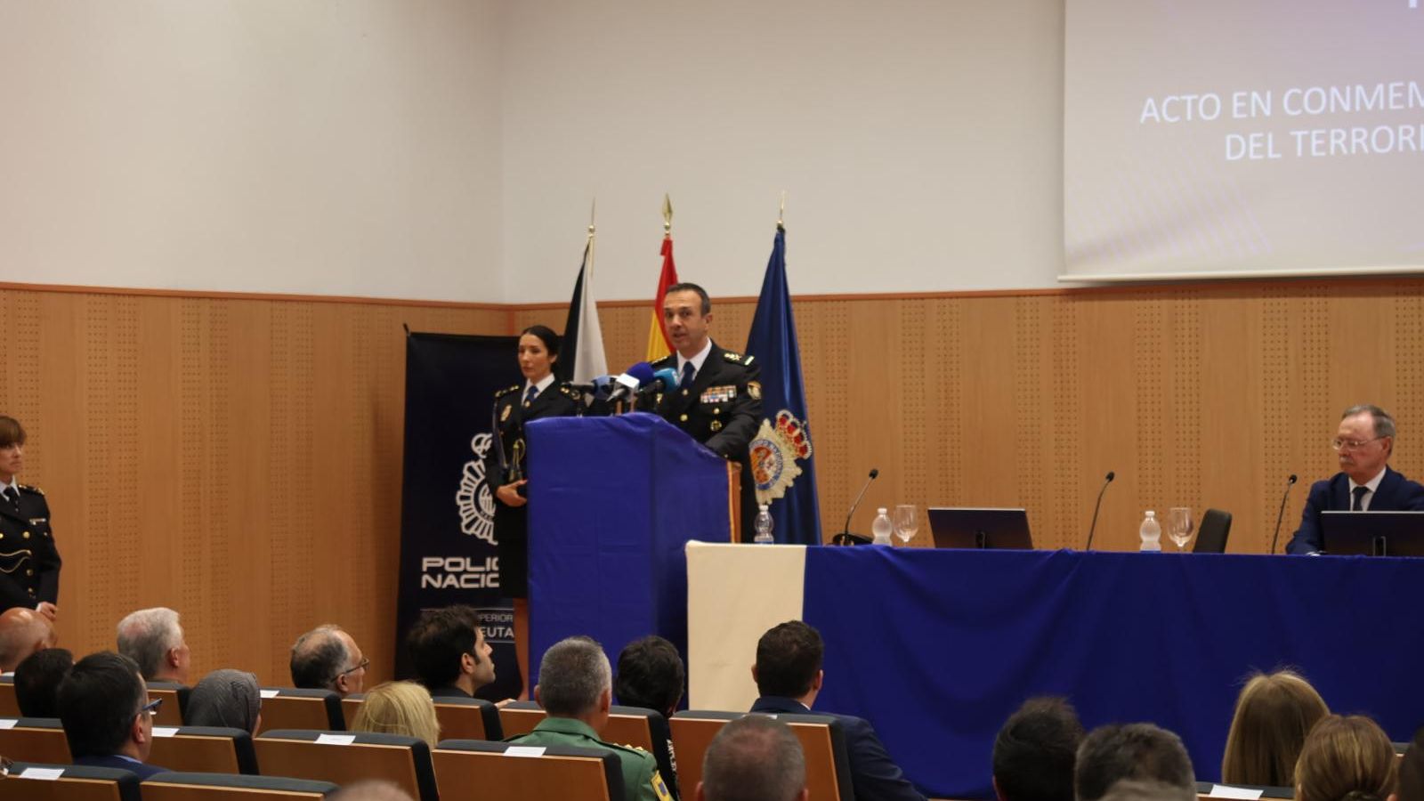 Román durante su intervención.
