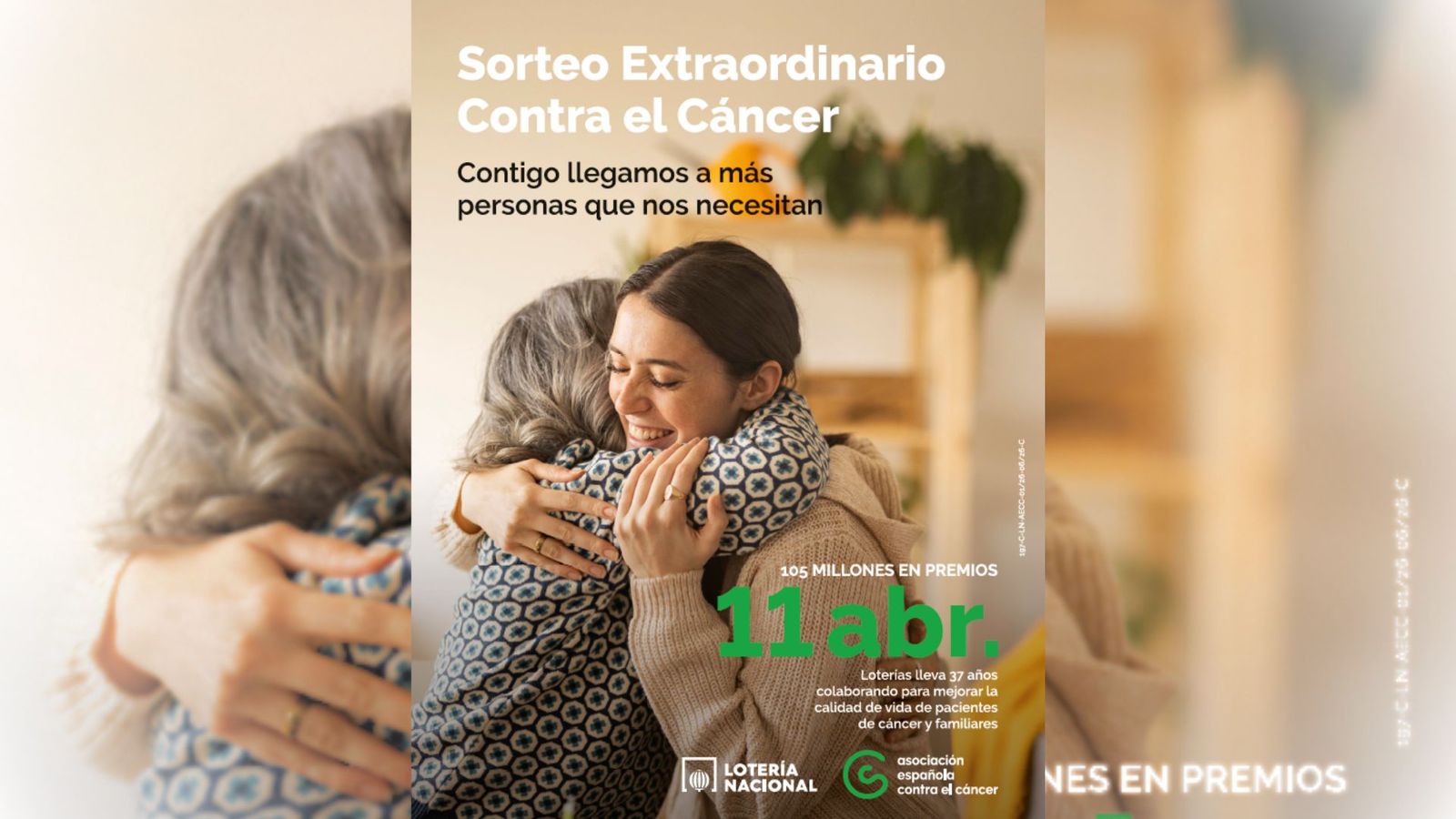 Cartel de la campaña de la AECC y Loterías y Apuestas del Estado.