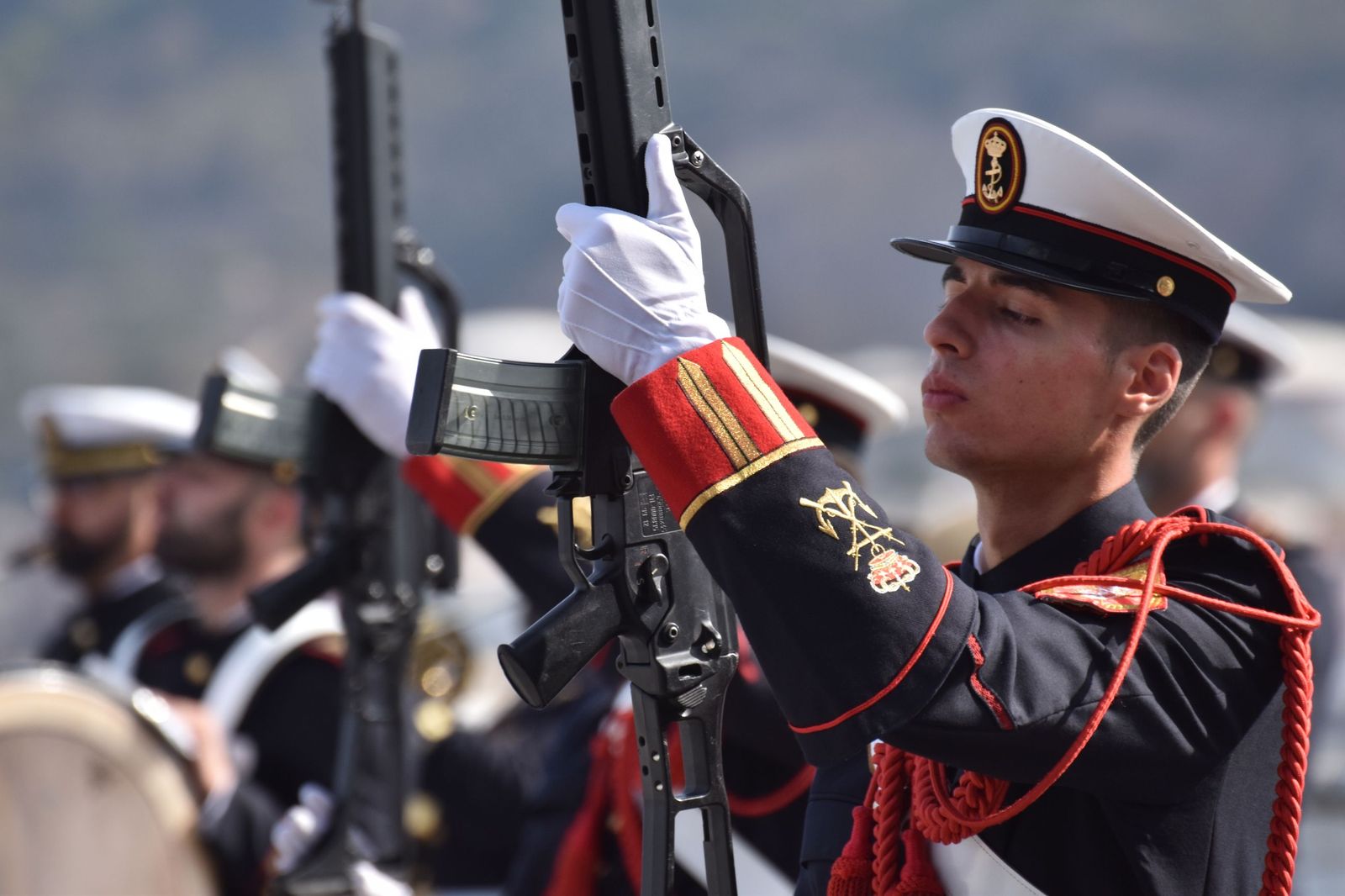 Emotiva jura de bandera a bordo del 'Castilla'