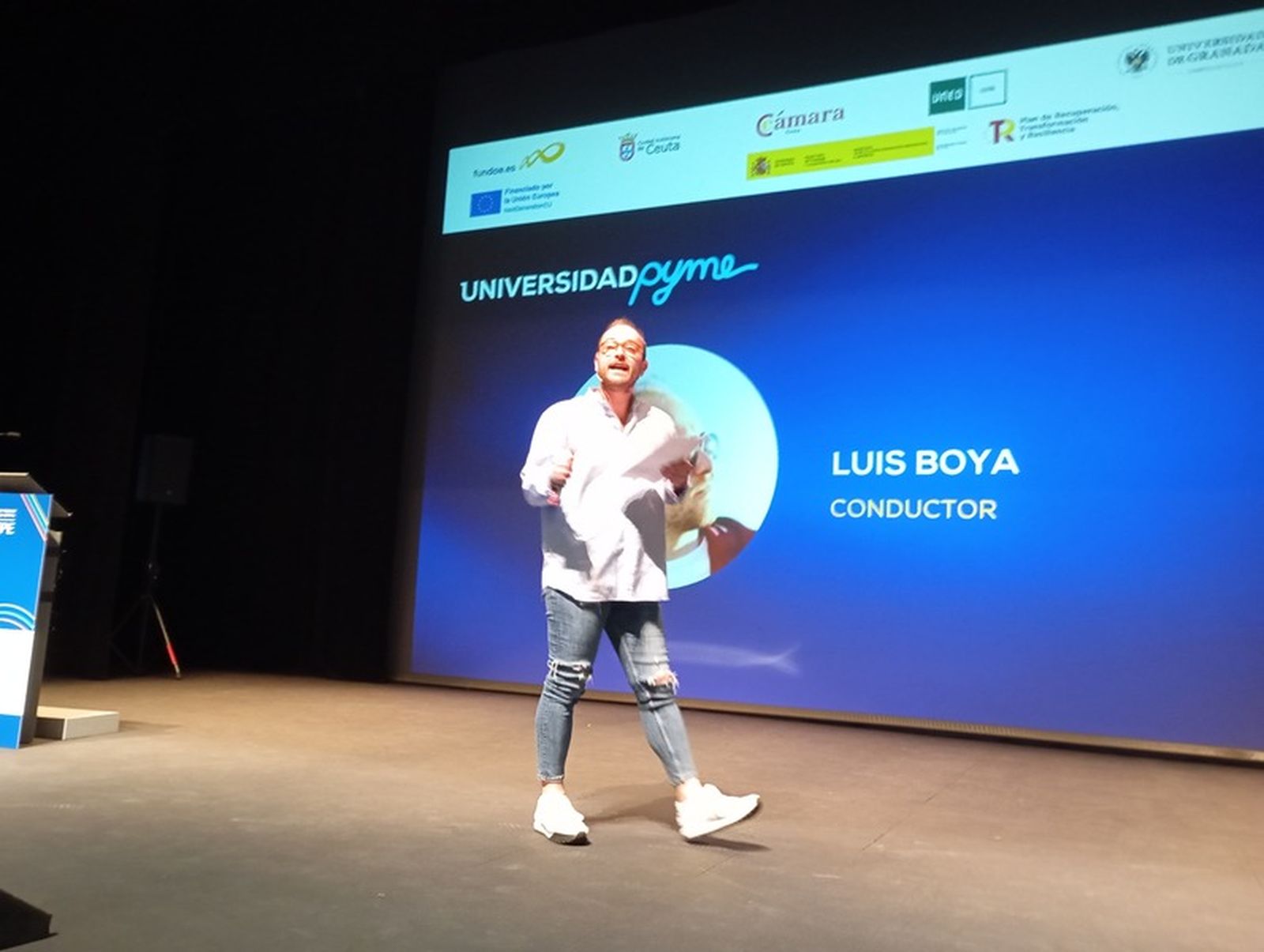 Luis Boya, presentador del acto/ CORONADO