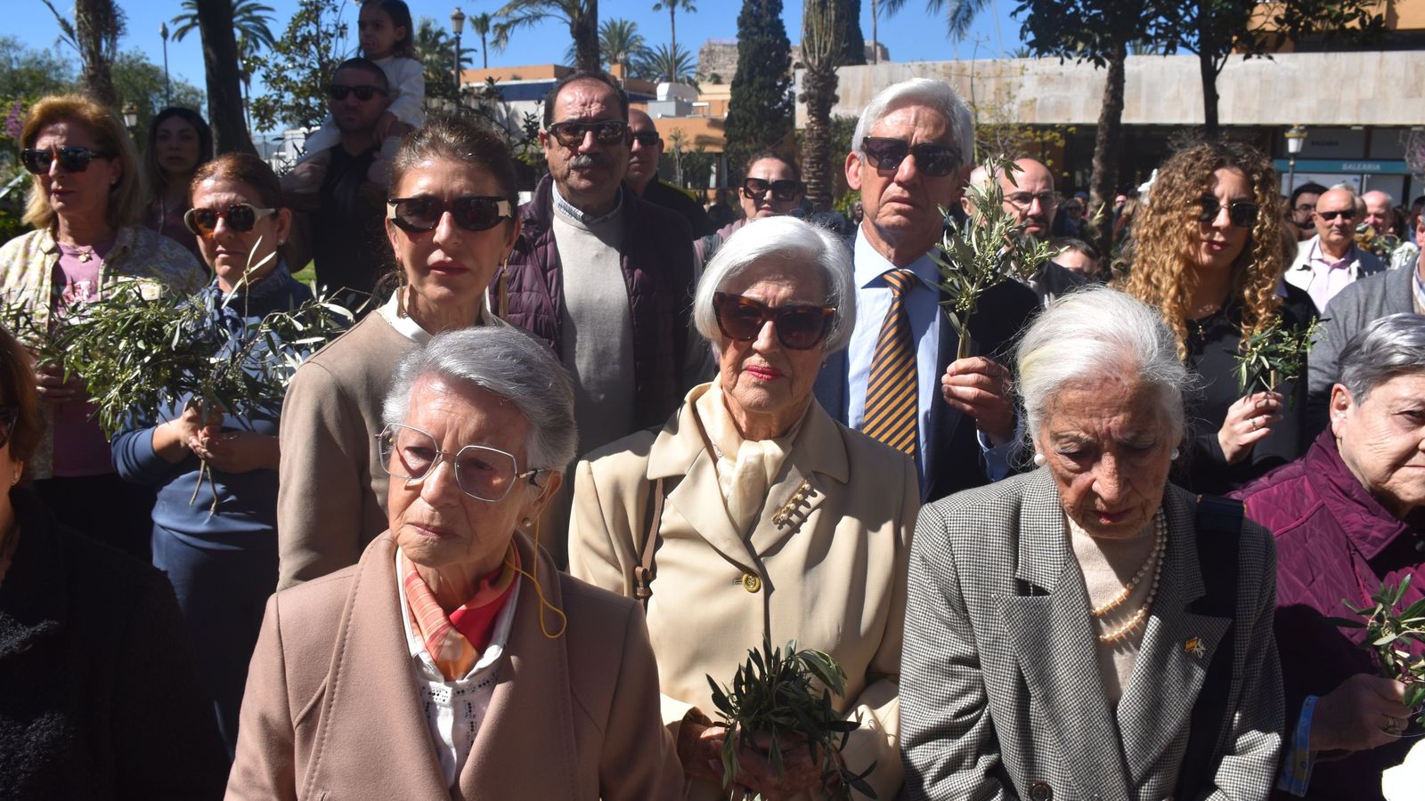 Procesión y bendición de las palmas y misa en el Santuario de África por el Domingo de Ramos