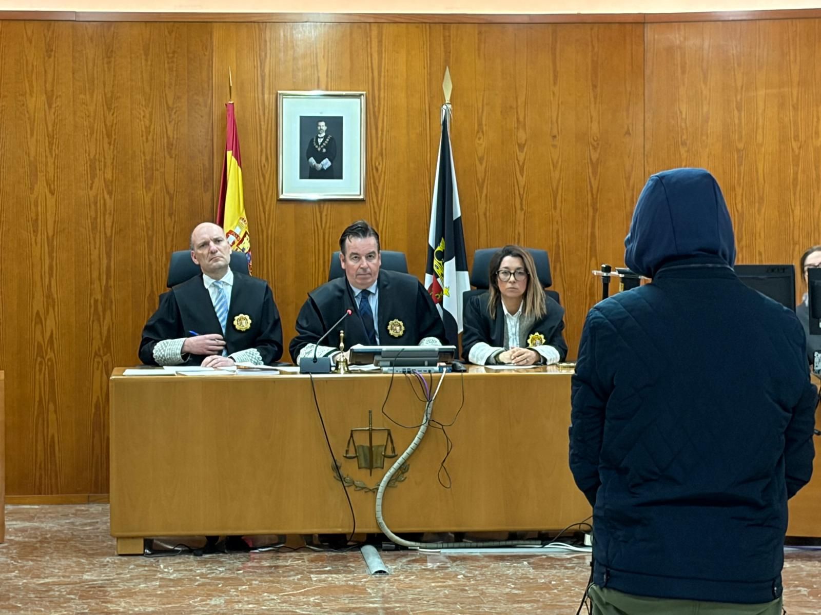 M.B.R. frente al tribunal de la Sección VI este miércoles.